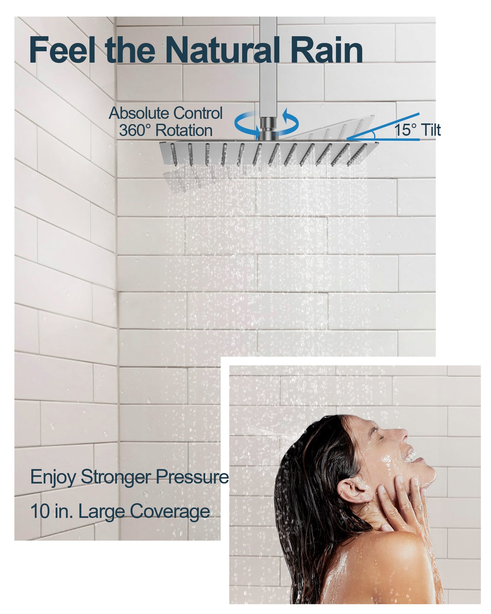 GRANDJOY SGF10GJ-66-BL12 Showerhead-Bar-Panels - View #6