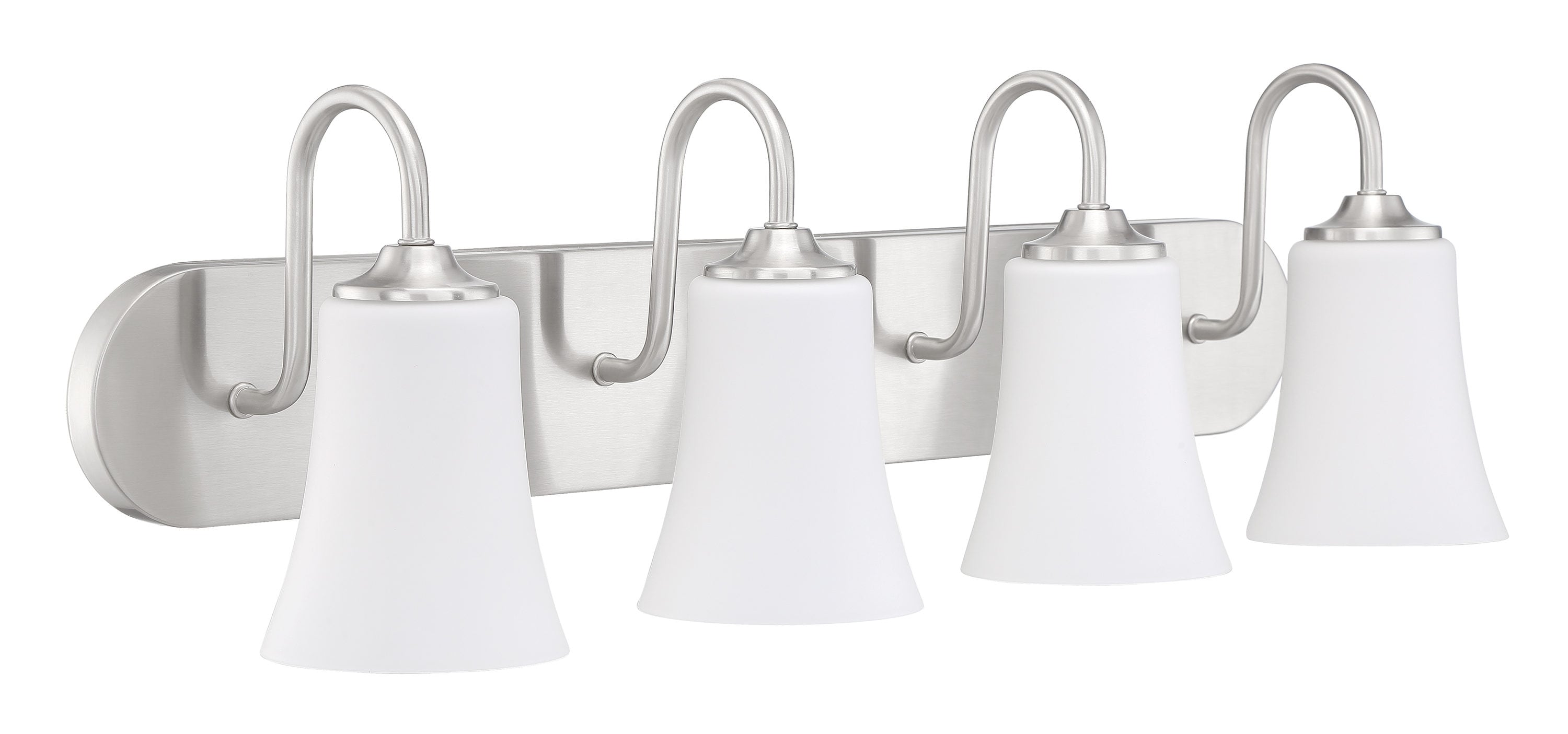 Craftmade 50404-BNK-WG Gwyneth 30-in 4 -Light Brushed Nickel Traditional Vanity light