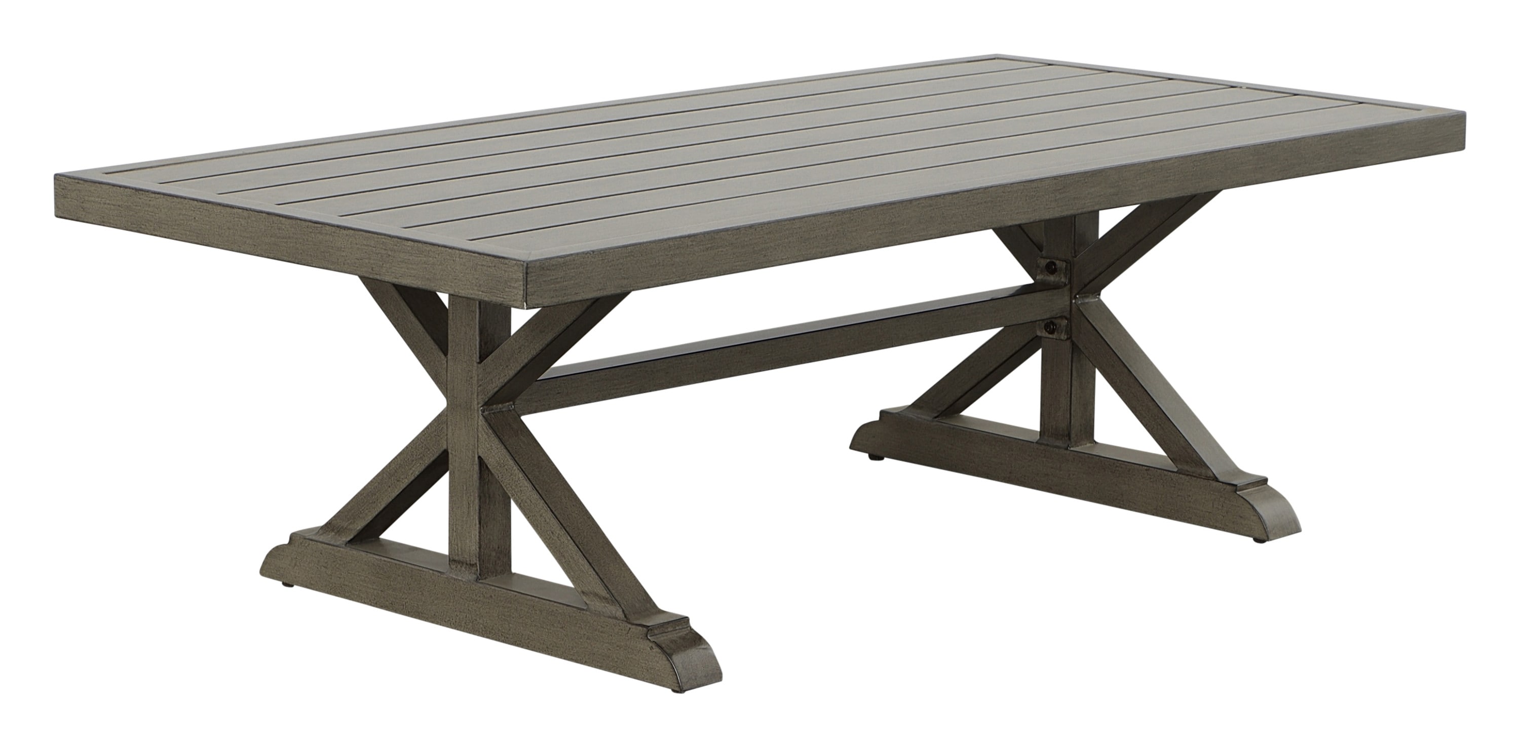 CESICIA W225-OPS-164 Patio Table Rectangle Outdoor Coffee 24-in W x 48-in L