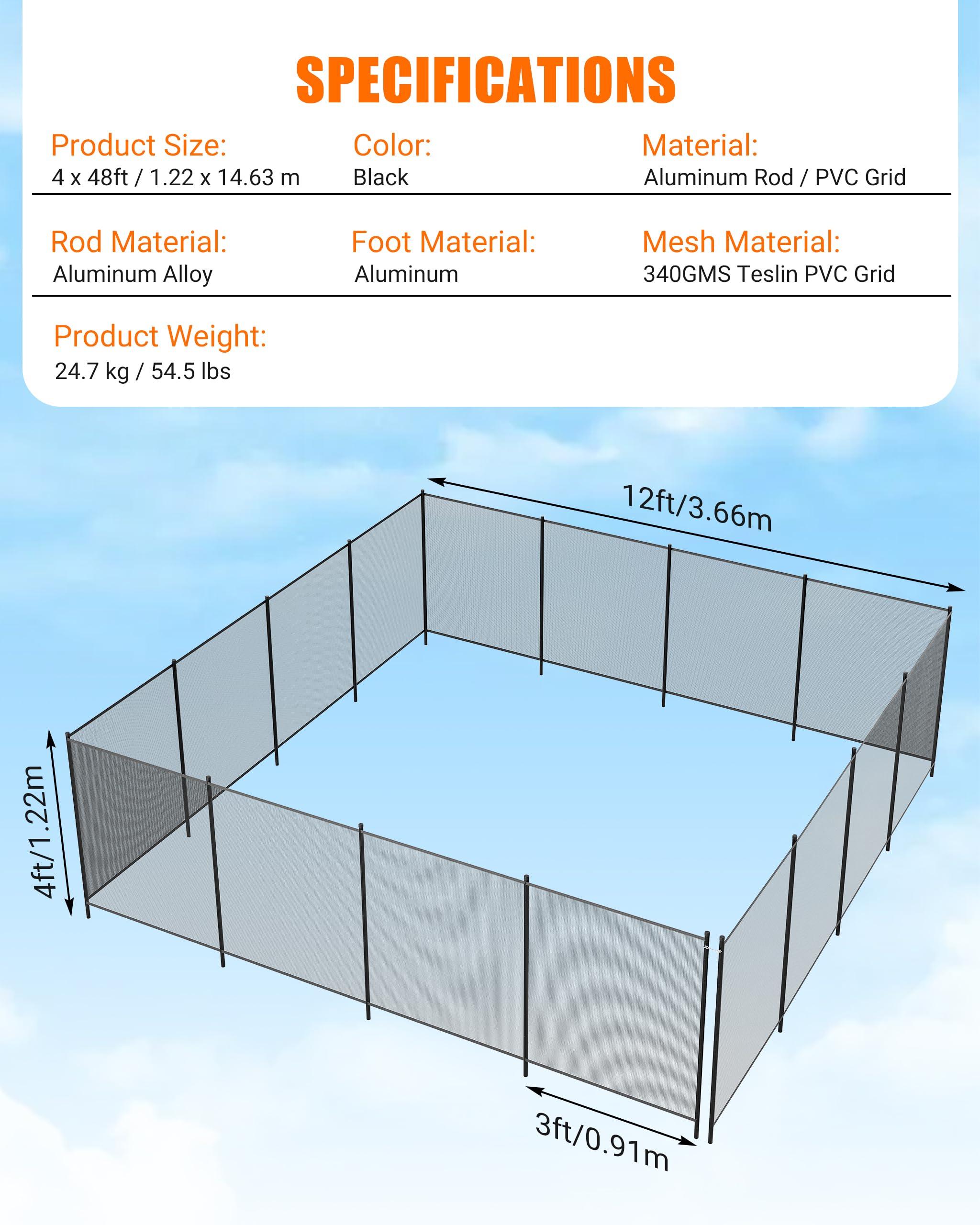 GarveeLife LMYPSBP-1QQRB71330 Pool-Safety-Barrier-Panels - View #7