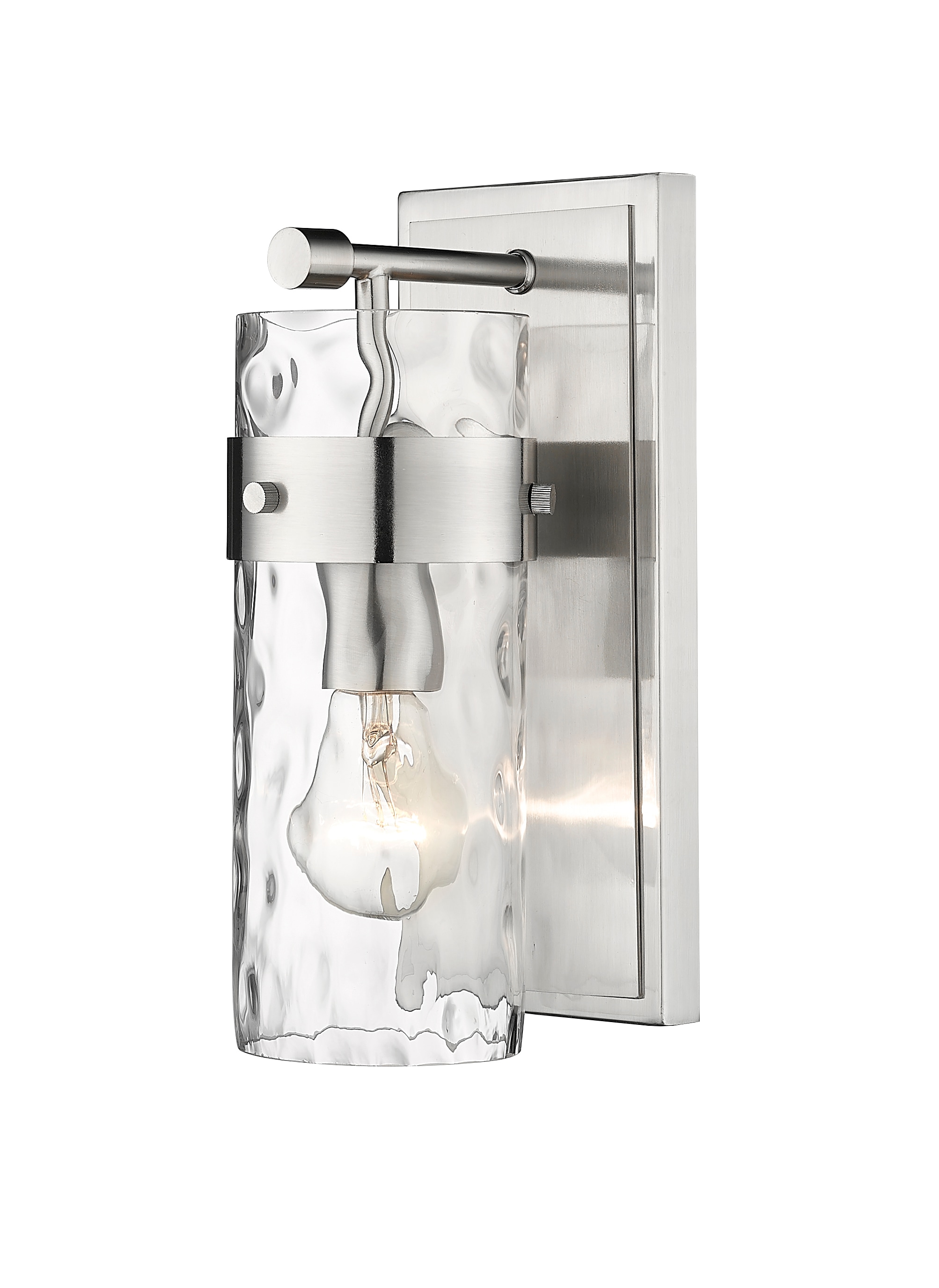 Z-Lite 3035-1V-BN Fontaine 4.75-in 1-Light Brushed Nickel Transitional Vanity Light