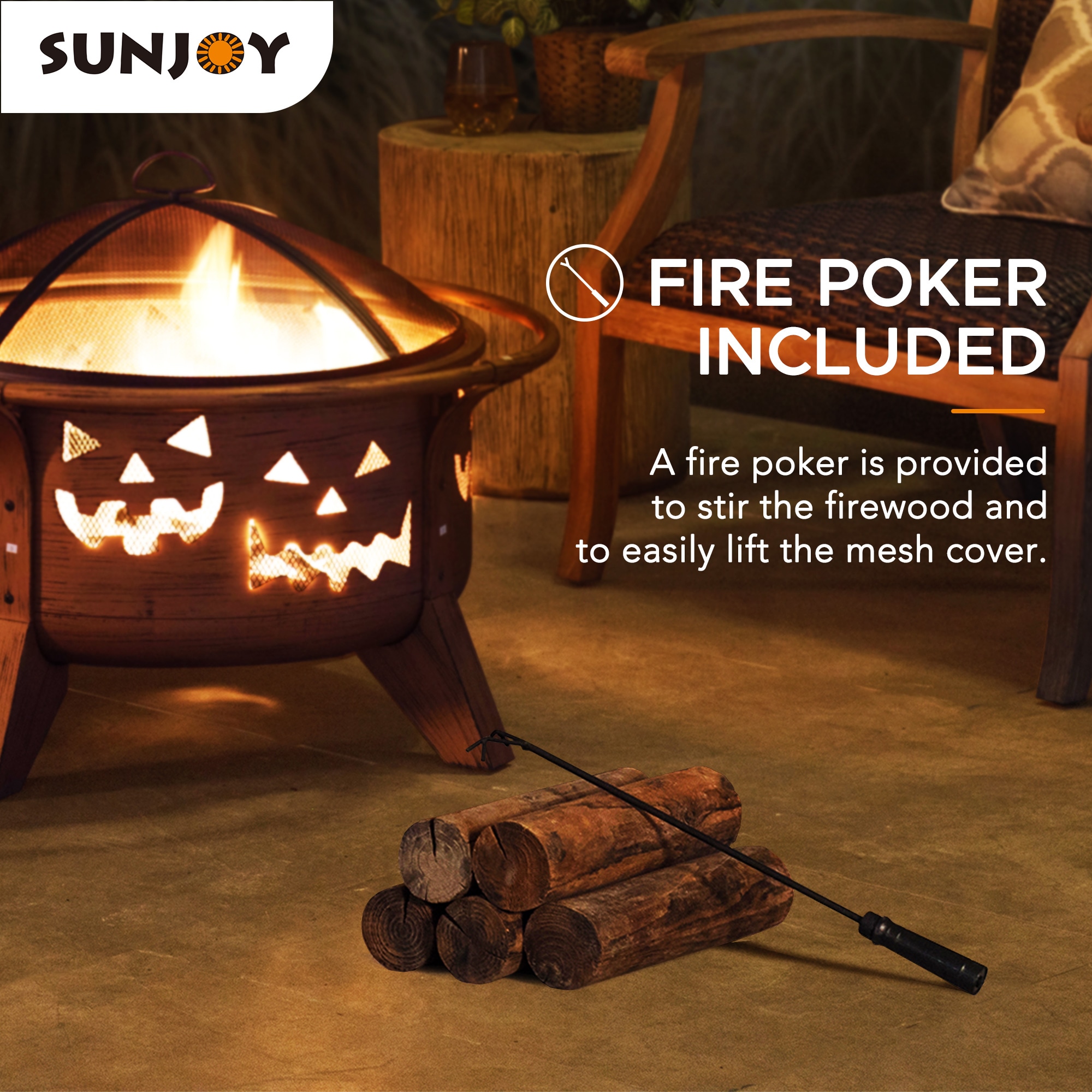 Sunjoy A301026900 Outdoor-Woodburning-Firepits - View #3