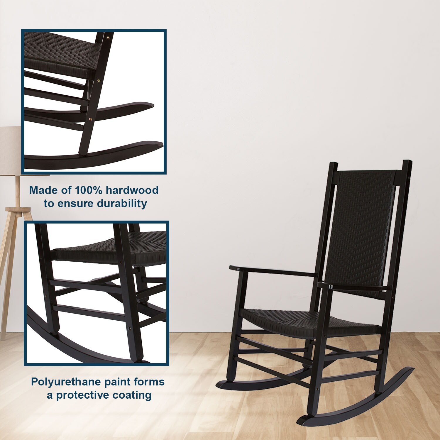 Shine Company 4335BK Patio-Chairs - View #8