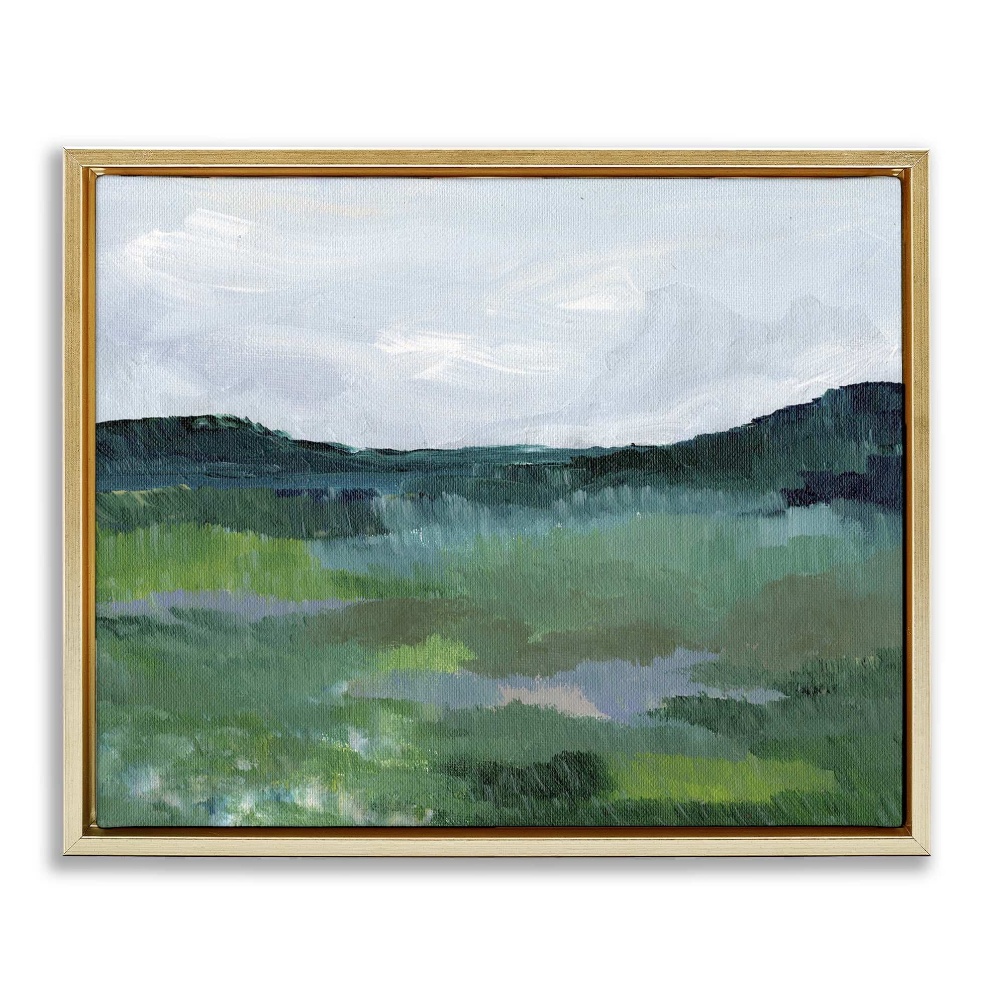 Stupell Industries BS-410-FFG-24X30 Brushed Tranquil Landscape Floating Frame design by Nikita Jariwala