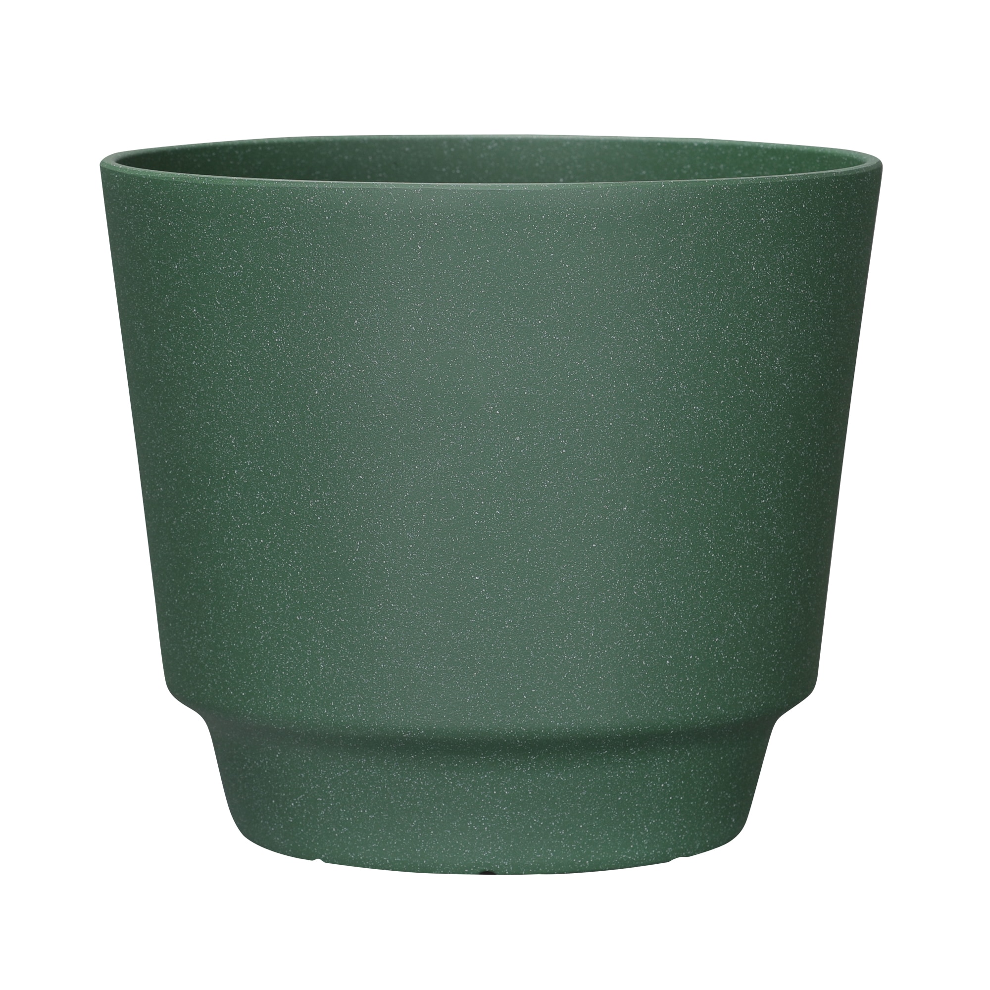 allen + roth PLGU216TGJ Round 15.24-in W x 15.24-in L Green Recycled plastic Indoor/Outdoor Planter