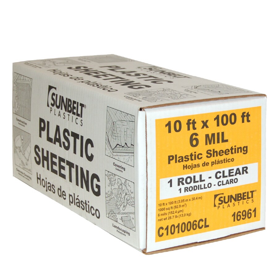 Sunbelt C101006CL 10-ft x 100-ft 6-mil Plastic sheeting
