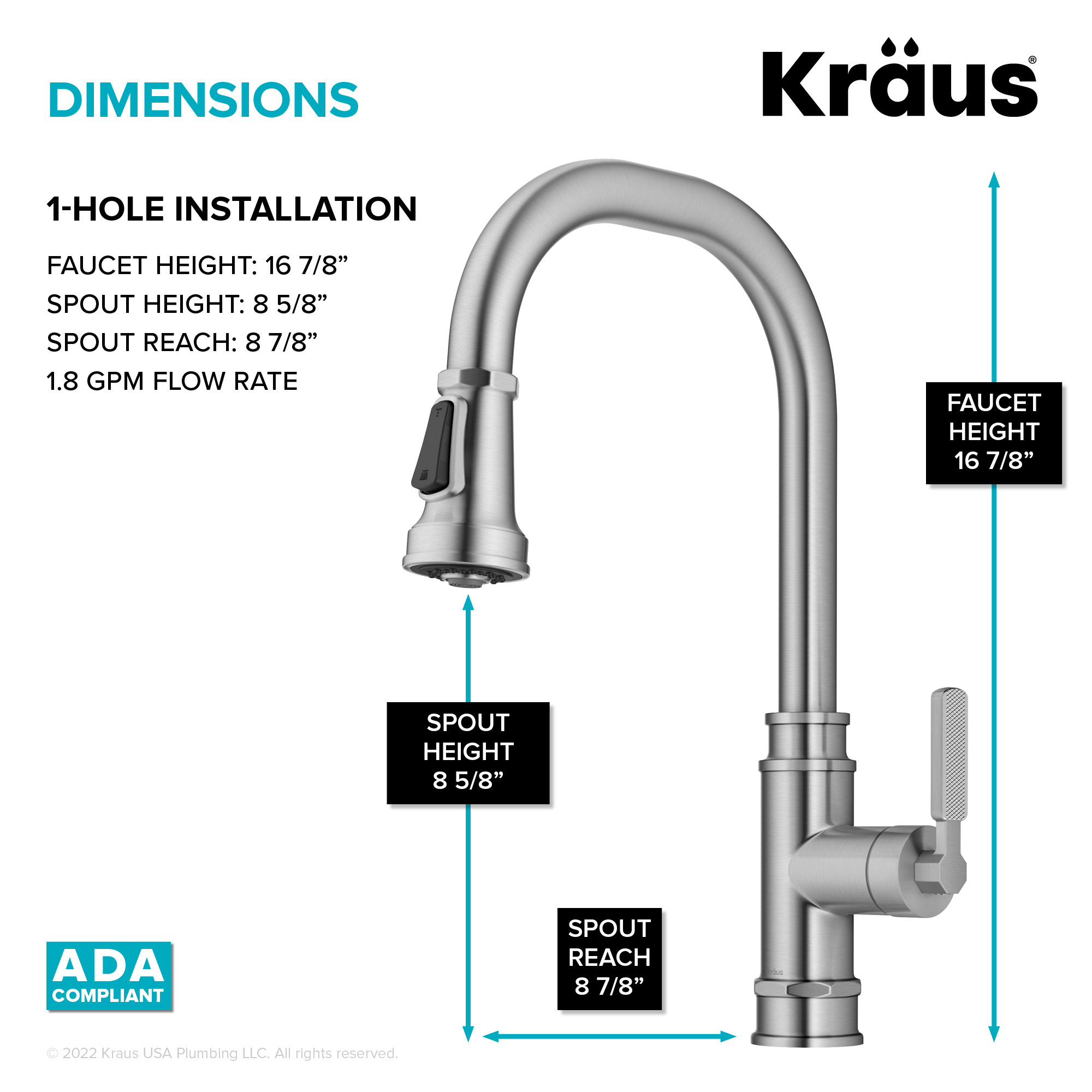 Kraus KPF-4101SFS Kitchen-Faucets - View #5