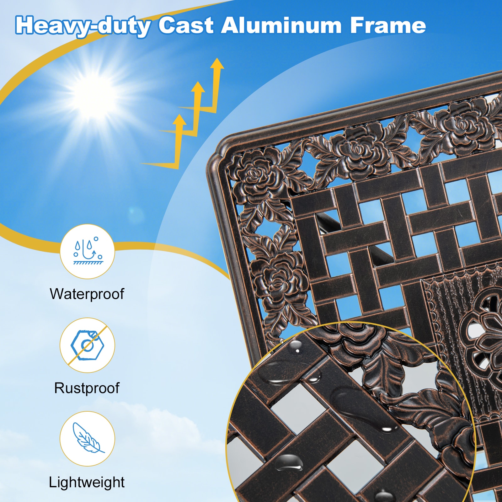 Forclover HBV-476WN Patio-Tables - View #8