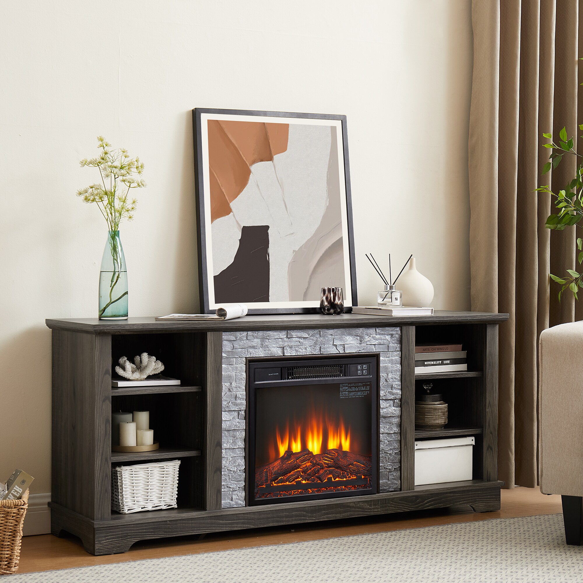 SINOFURN SYC160010GY Electric-Fireplaces - View #2