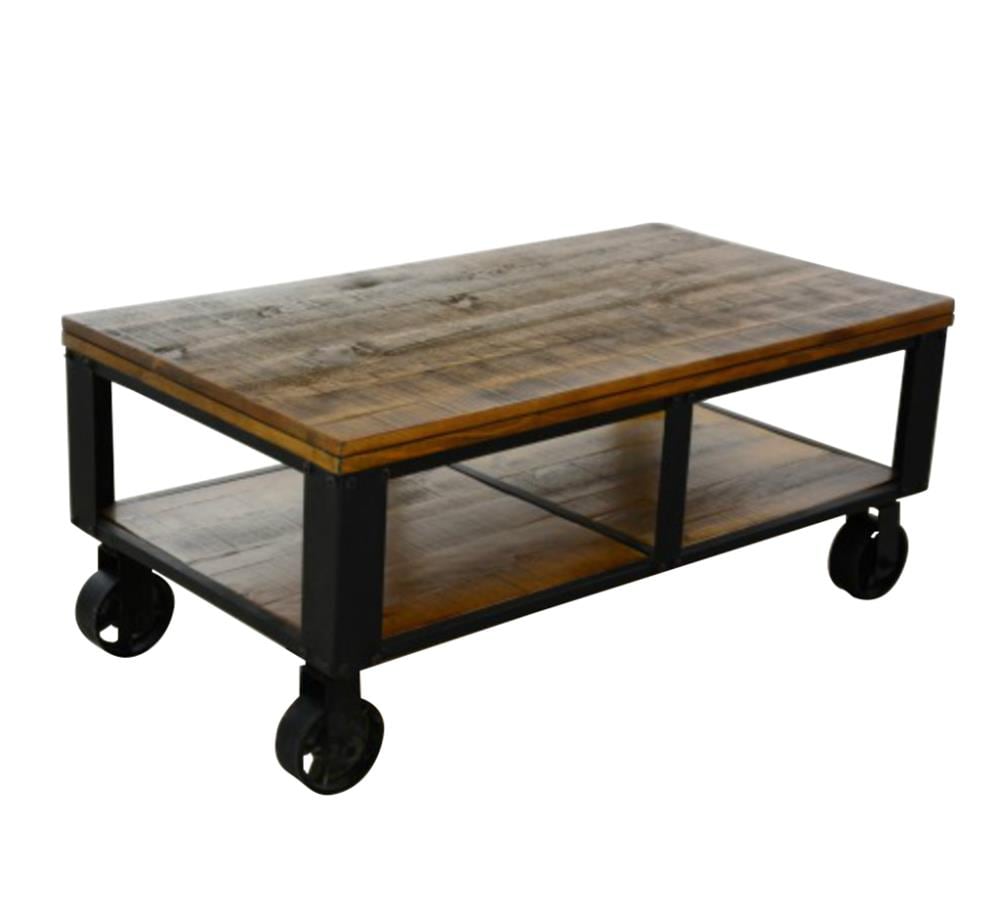 Sumyeg LH-G10105968 Brown Wood Modern Coffee Table with Storage