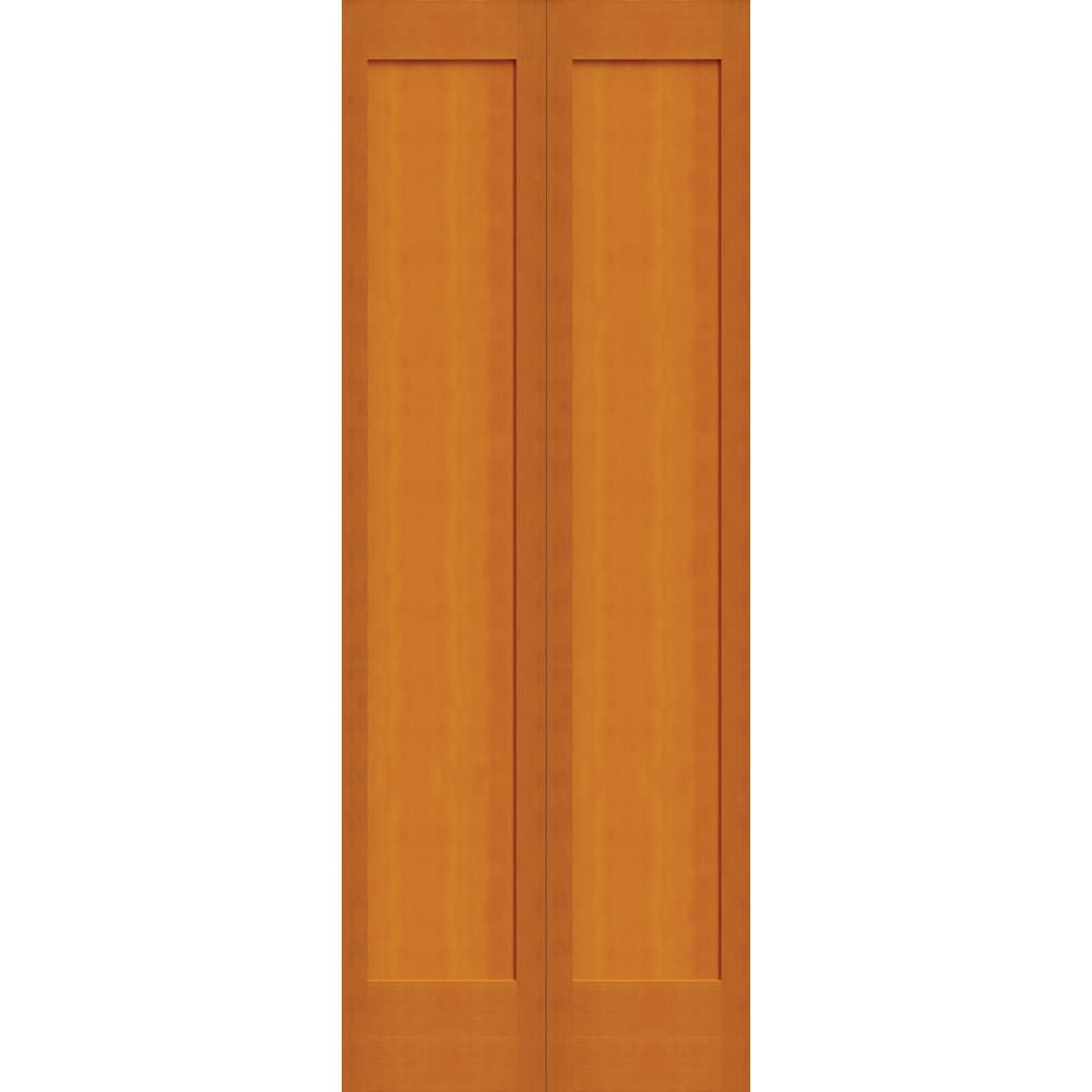 CODEL Doors 2668138FIR8401BF Fir 8401 Series Bifold 30-in x 80-in Fir/Unfinished 1-panel Smooth Solid core Unfinished Fir Wood Closet Bifold Door ( Hardware Included )