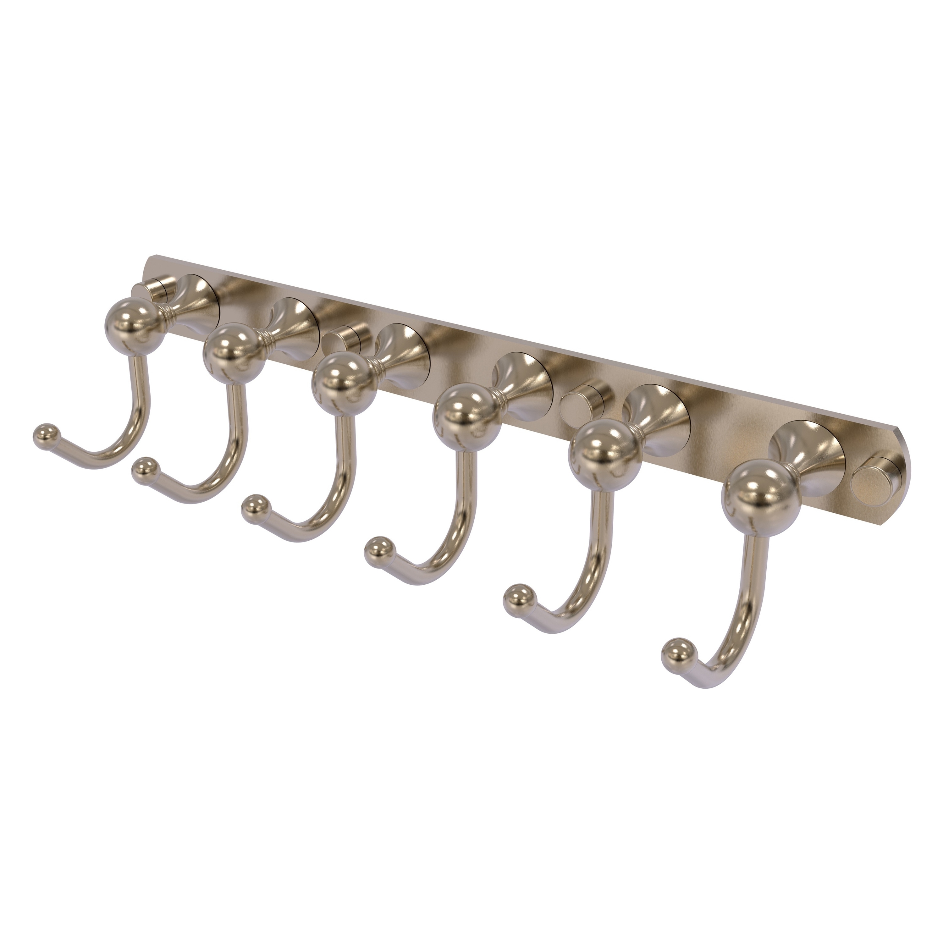 Allied Brass SL-20-6-PEW Shadwell Antique Pewter 6 -Hook Wall mount Towel Hook