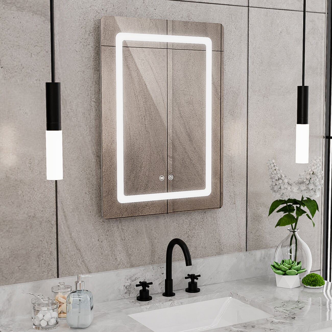 DreamLine LMBL2820R Framed-Bath-Mirrors - View #2