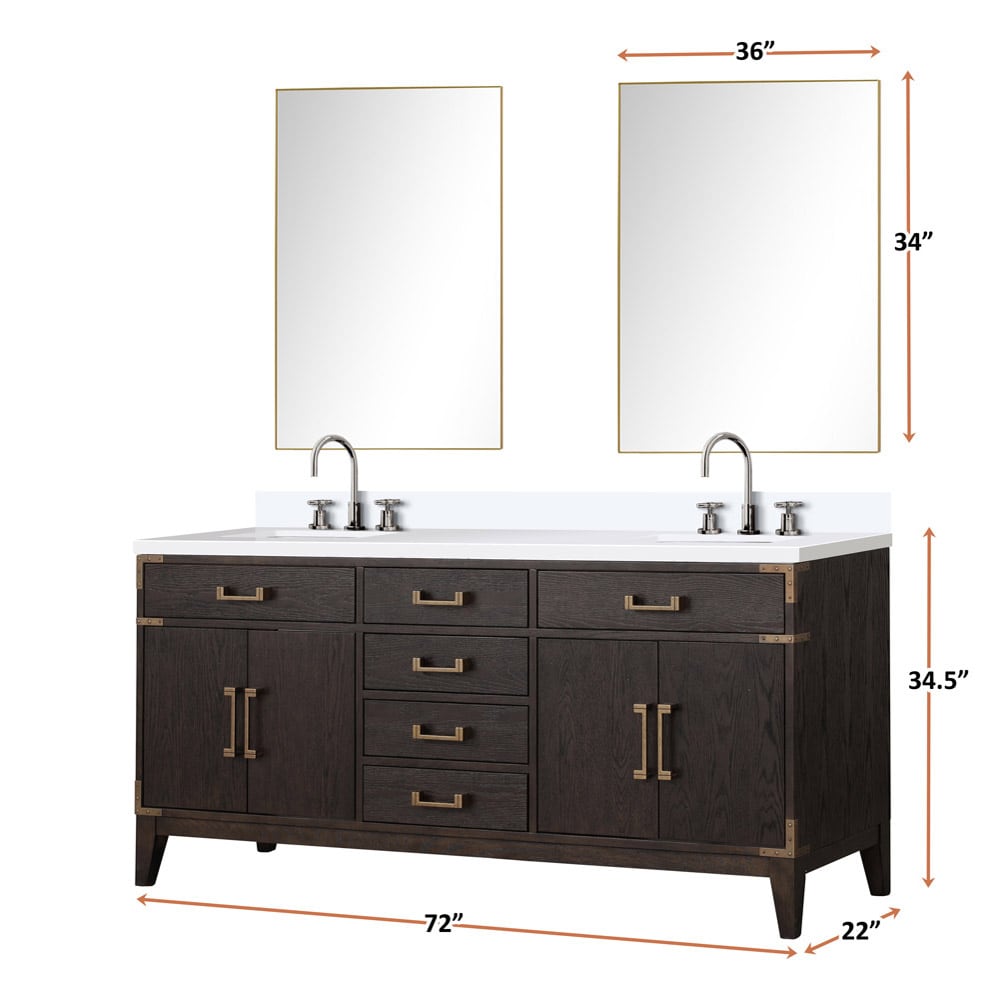 Lexora LVW72DK211 Bath-Vanity-Combo - View #6