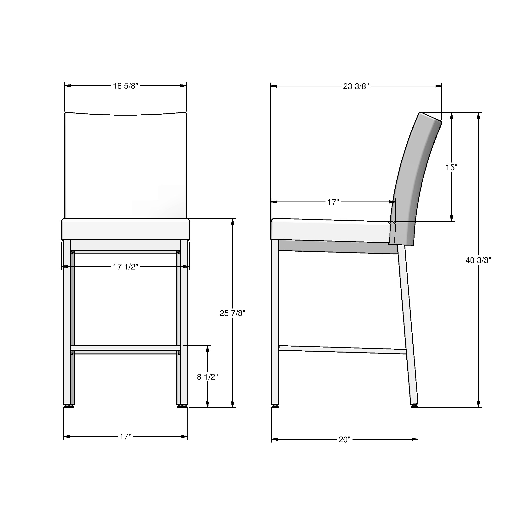Amisco 45312-26WE/1B75DDF4 stools - View #7