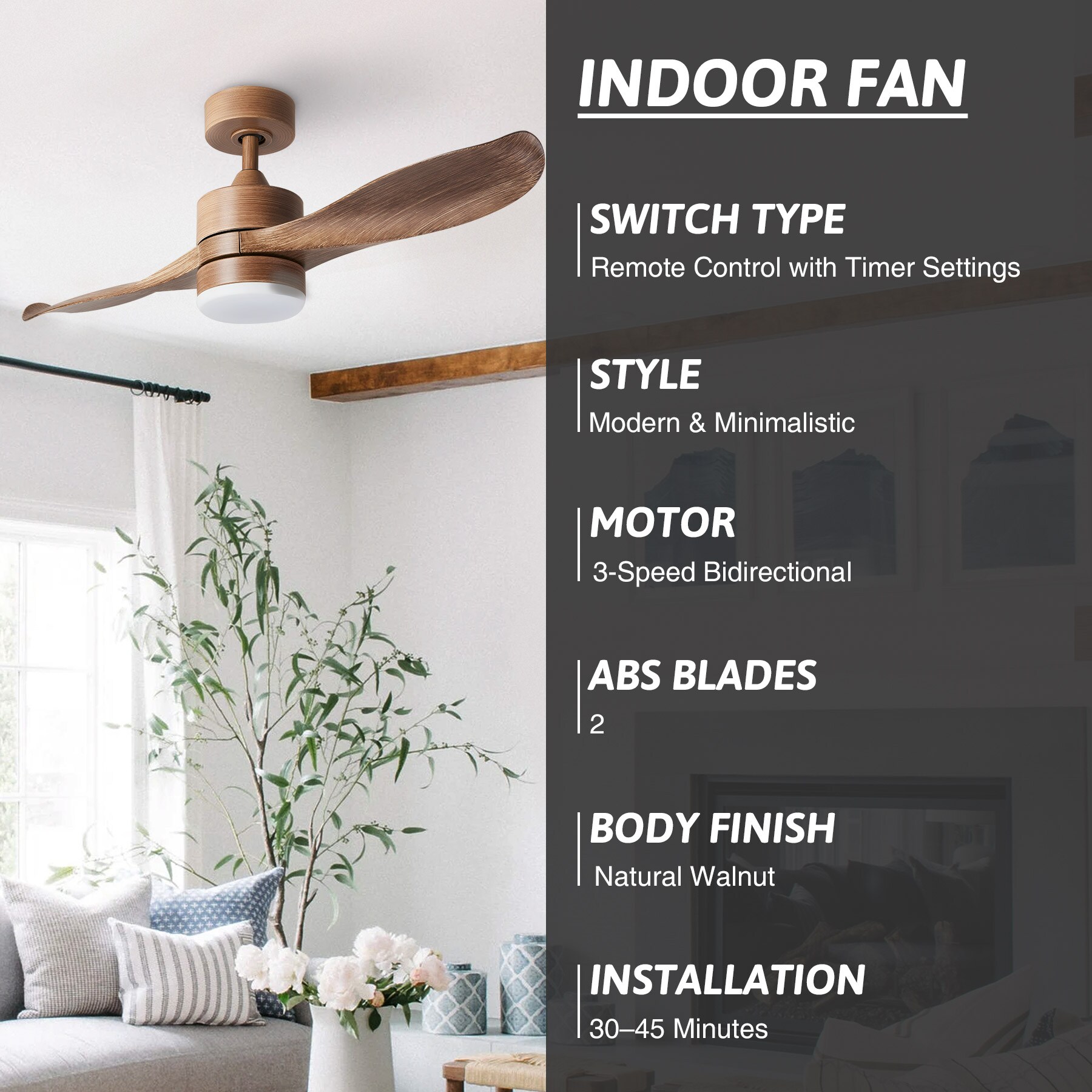 CO-Z CFN-1020-NW Ceiling-Fans - View #4