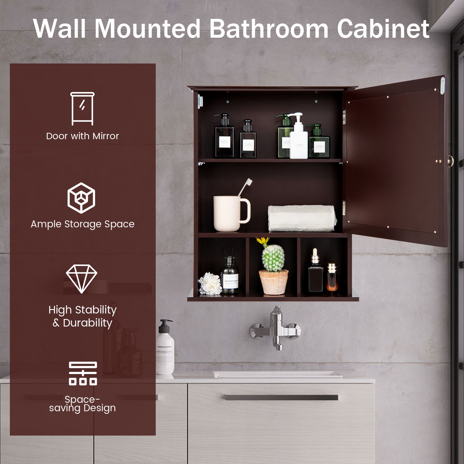 Forclover HYFE-10131CF Bathroom-Medicine-Cabinets - View #4