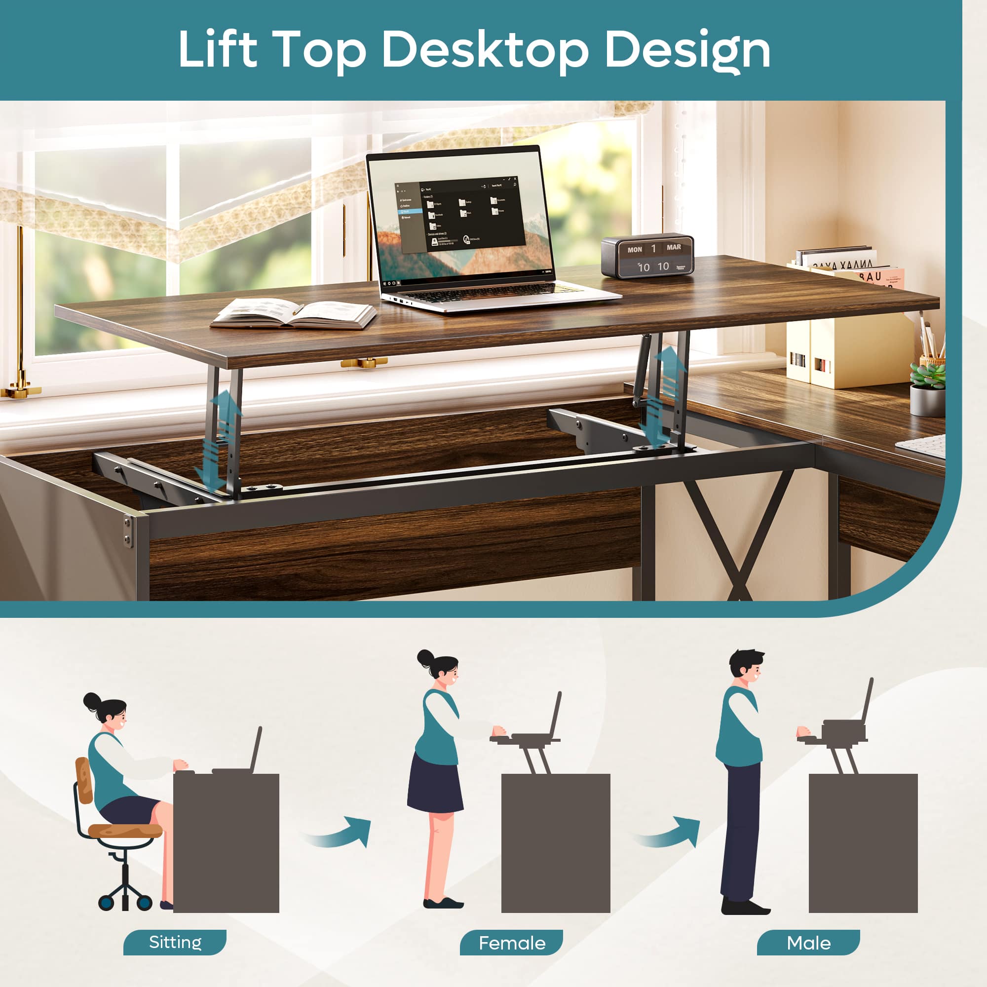 Bestier LOW-H100914E-WALT desks - View #2