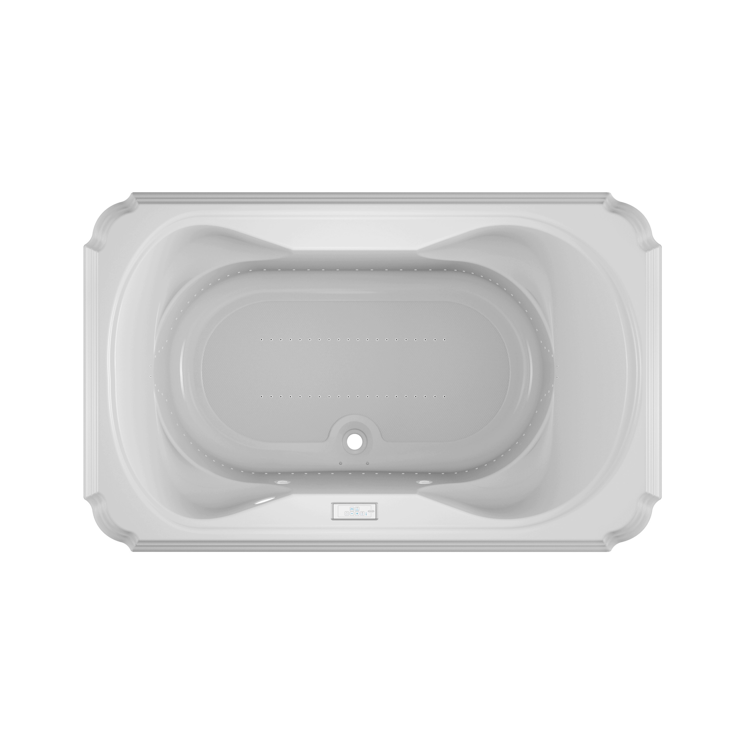 Jacuzzi MS38959 Marineo 42.0-Inches x 66.0-Inches White Acrylic Rectangular Drop-in Air bath ( Center Drain )