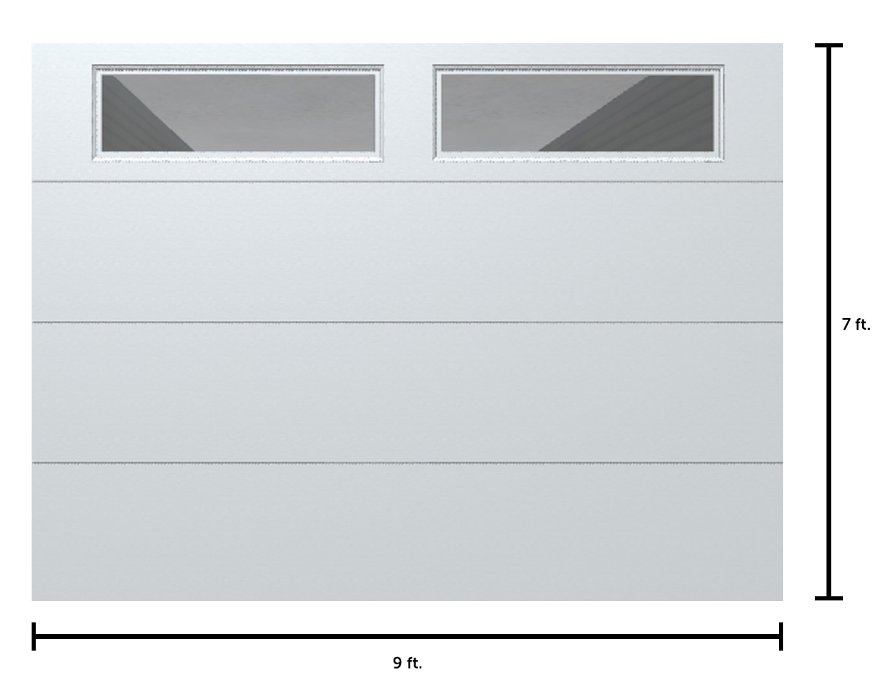 Wayne Dalton WD9605FWC97 Garage-Doors - View #2