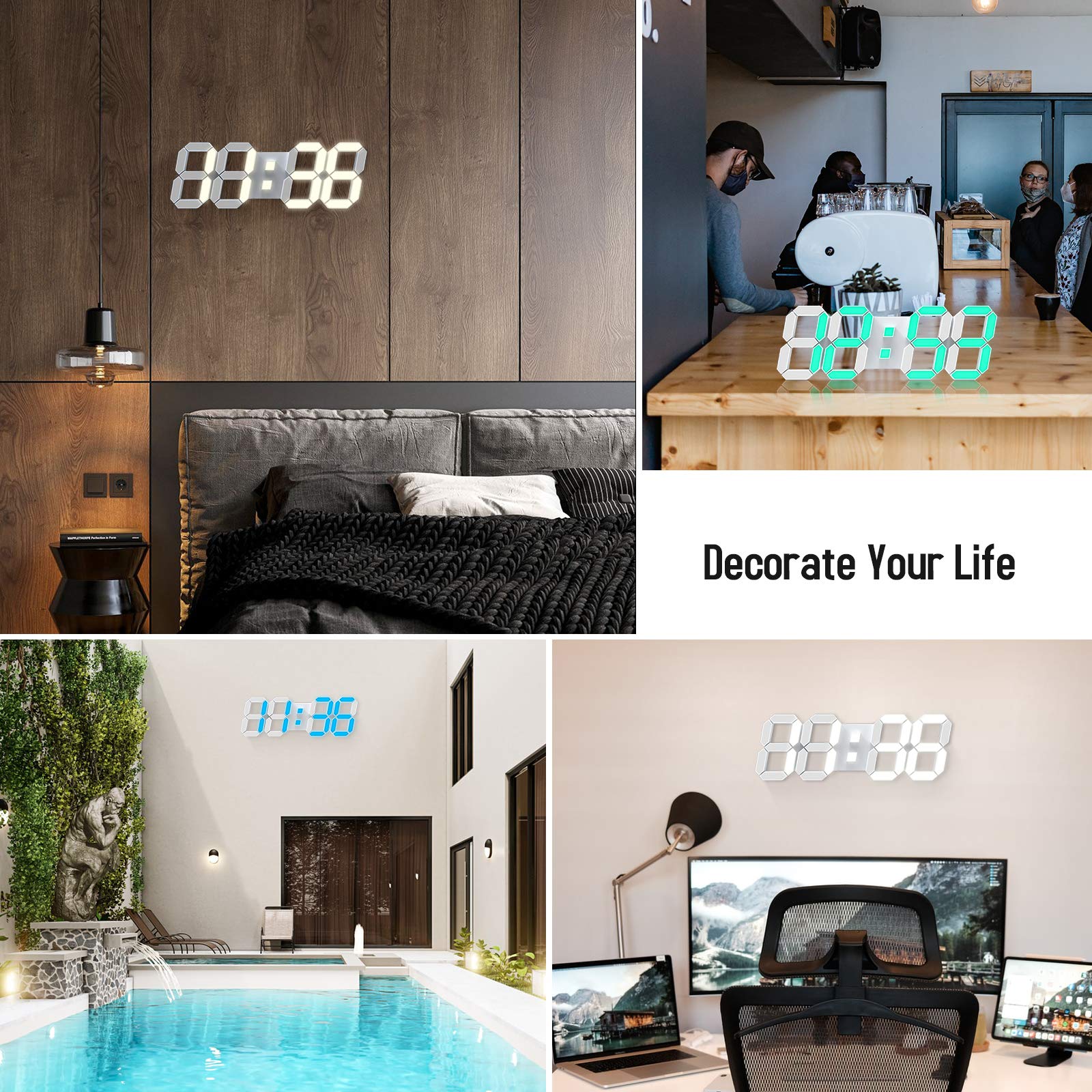 Phewnyzo LPW0818W259 Indoor-Outdoor-Clocks - View #5