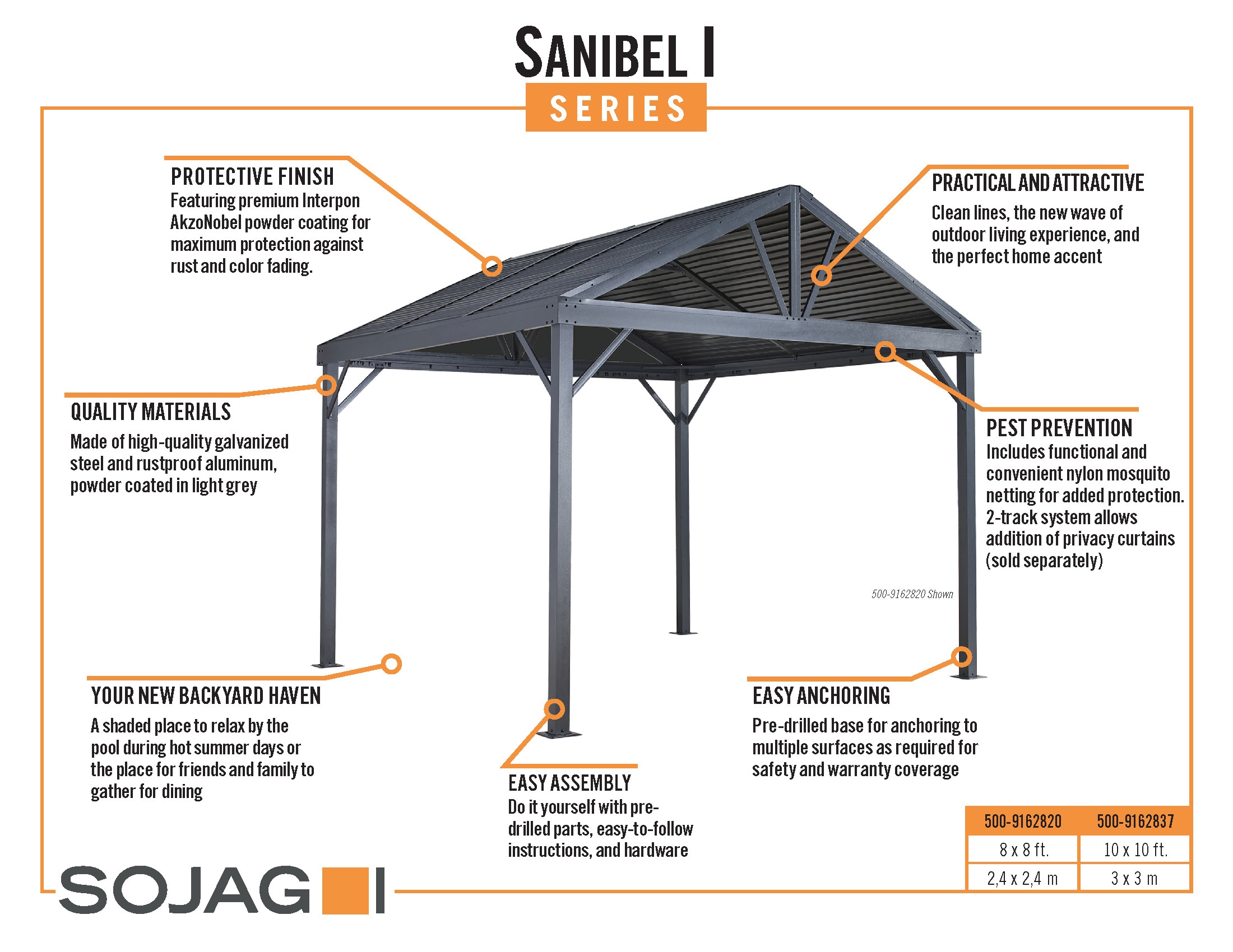 Sojag 500-9162837 Wood-Resin-Gazebos - View #9