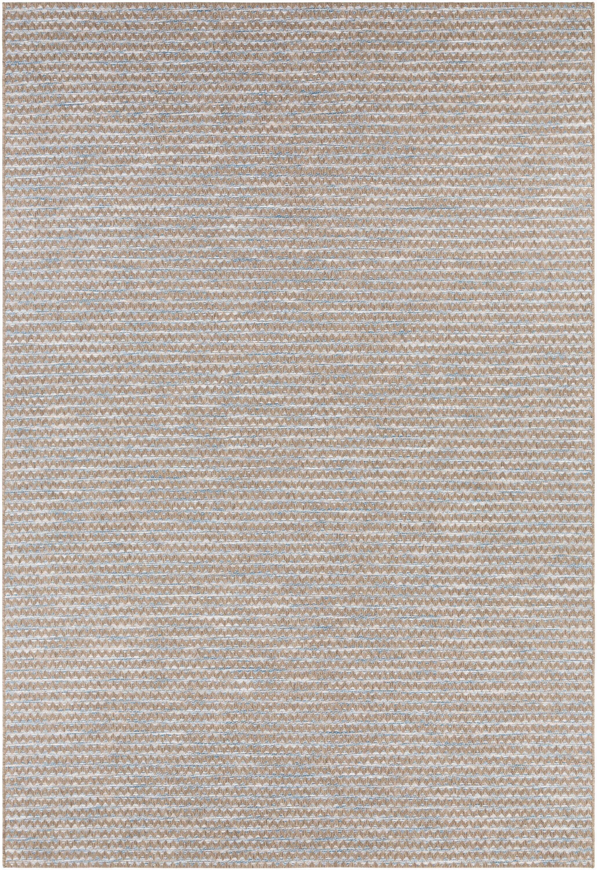 Livabliss STZ6009-7111011 Santa Cruz 8 X 11 (ft) Taupe Indoor/Outdoor Chevron Mid-century Modern Area Rug