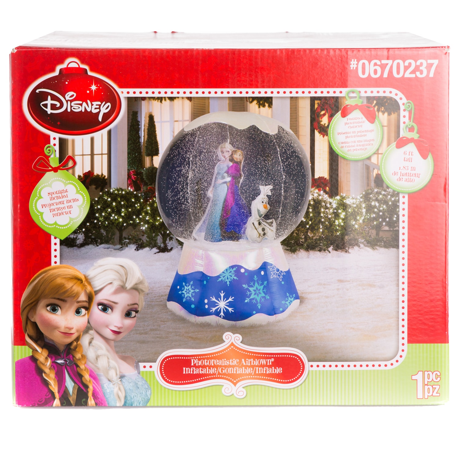 anna and elsa christmas inflatable