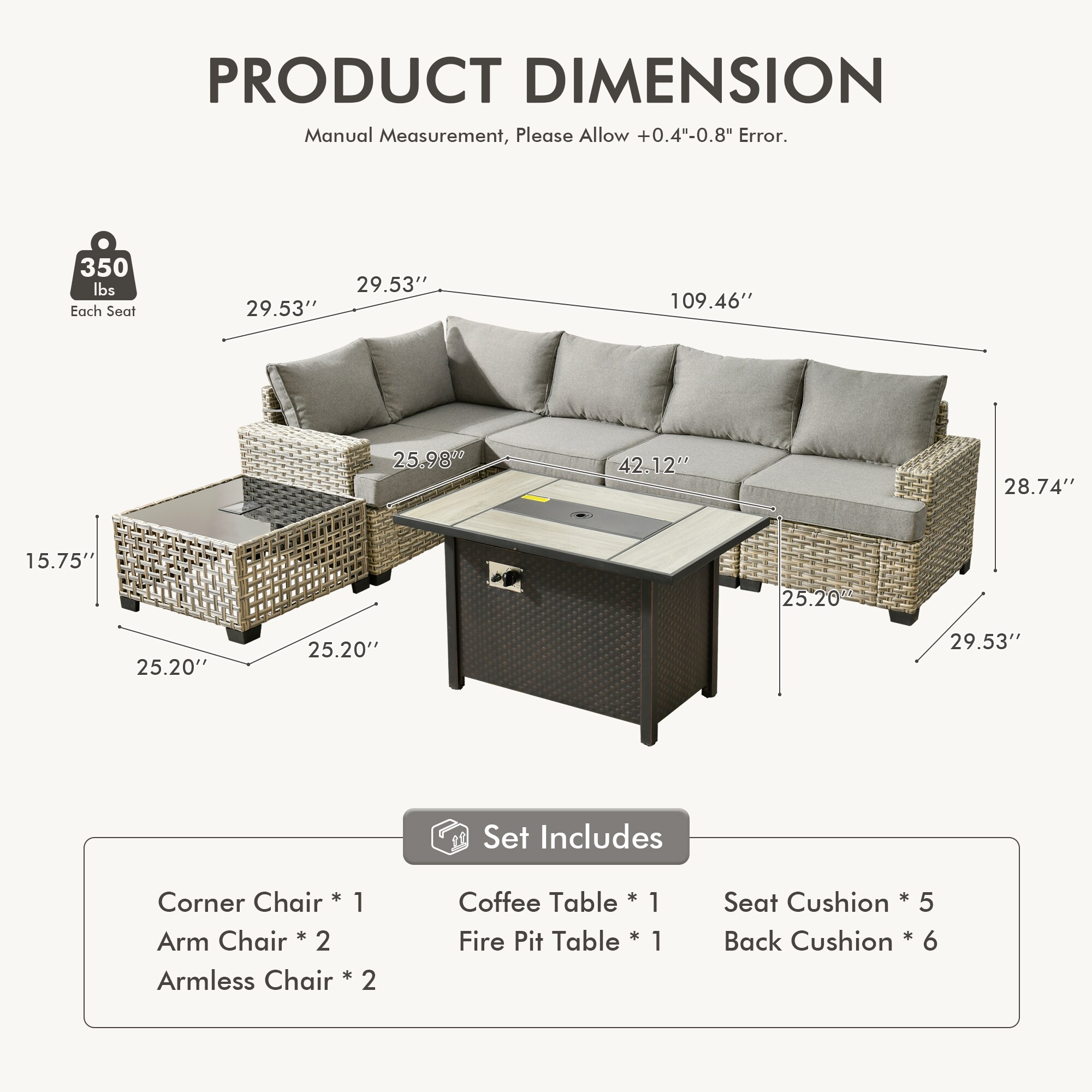 ALTRIGUS 6L-CFP03-TBS207-AL Patio-Conversation-Sets - View #3