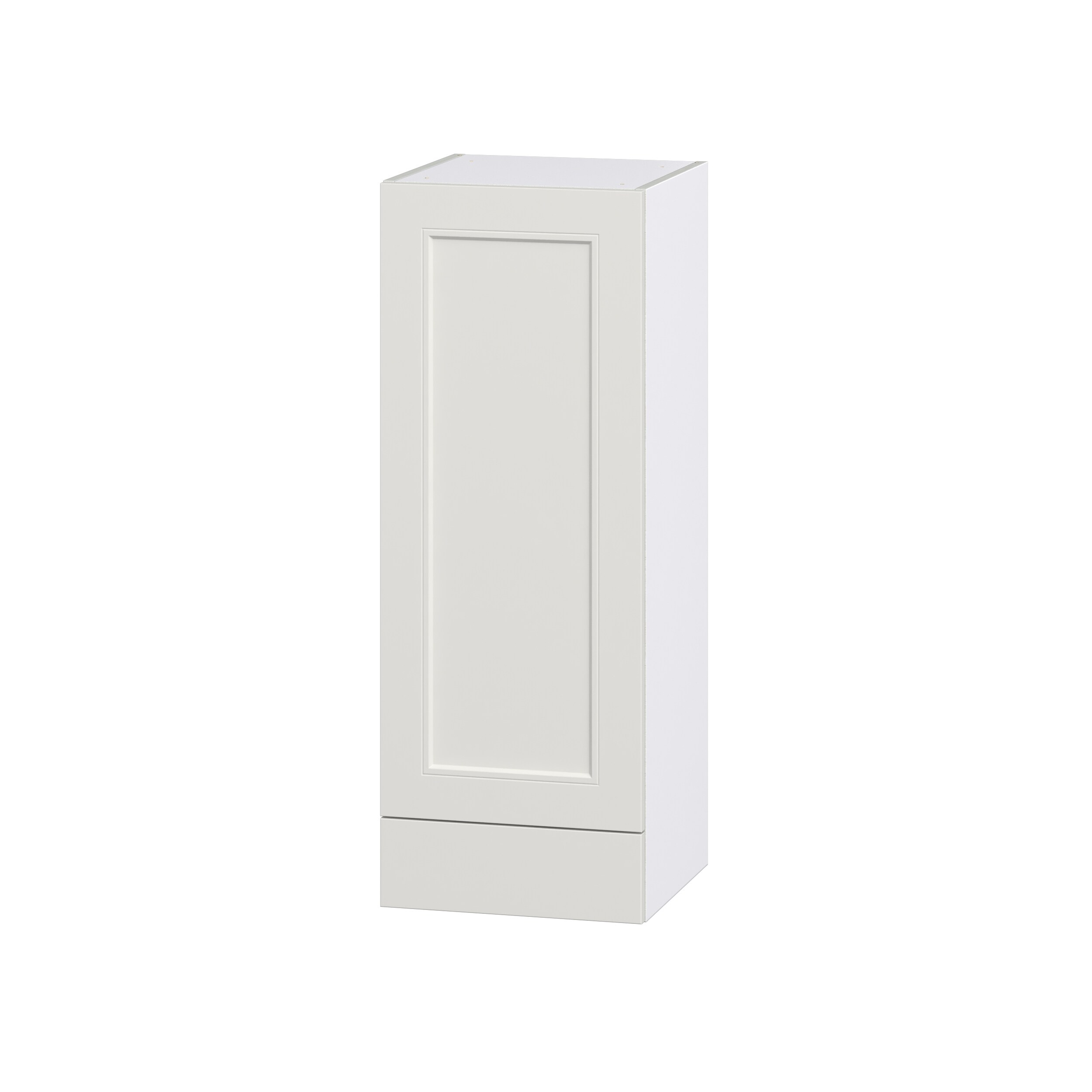 Hugo&Borg Rosemont 15-in W x 40-in H x 14-in D Glacier White 1-Drawer Wall Fully Assembled Cabinet (Recessed Panel Shaker Style)