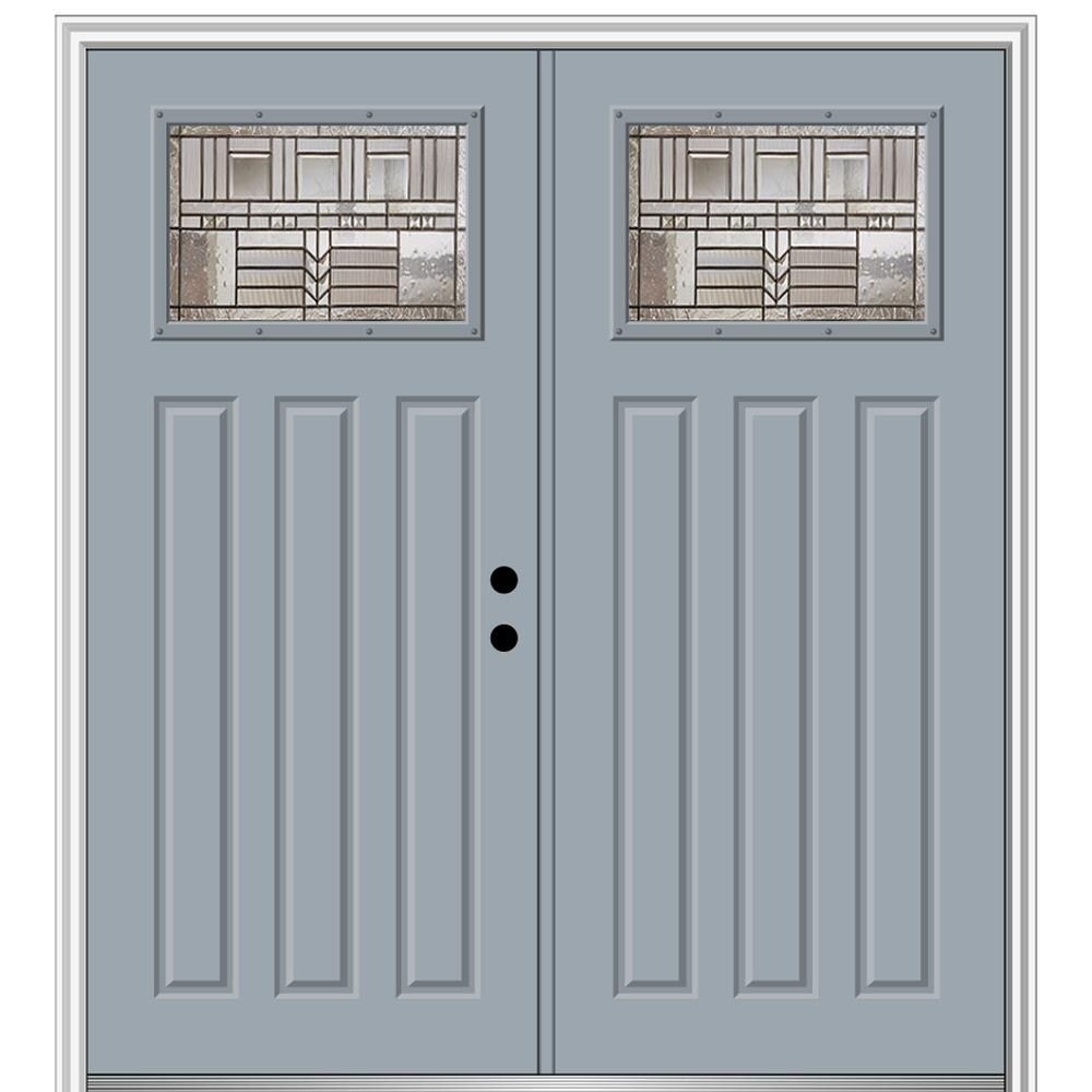 Gray Double door Front Doors at Lowes.com