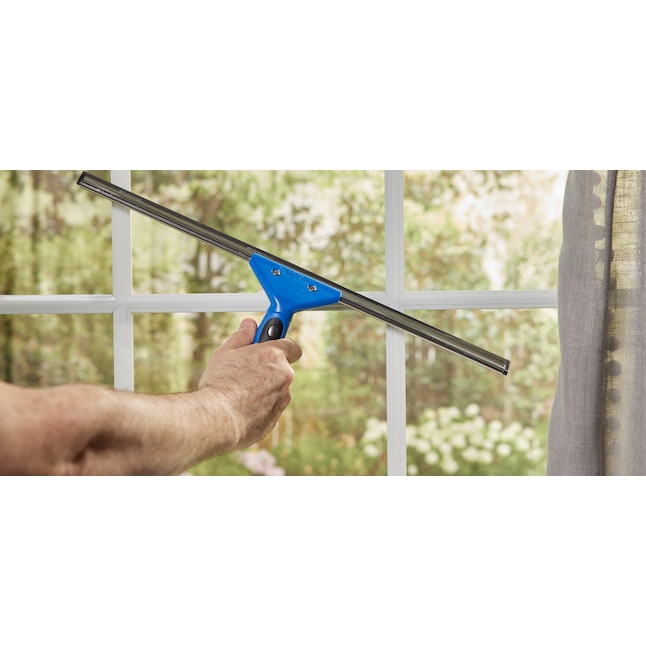 Ettore-17008 8-Inch All Purpose Window Squeegee with Lifetime Silicone  Rubber Blade, Blue