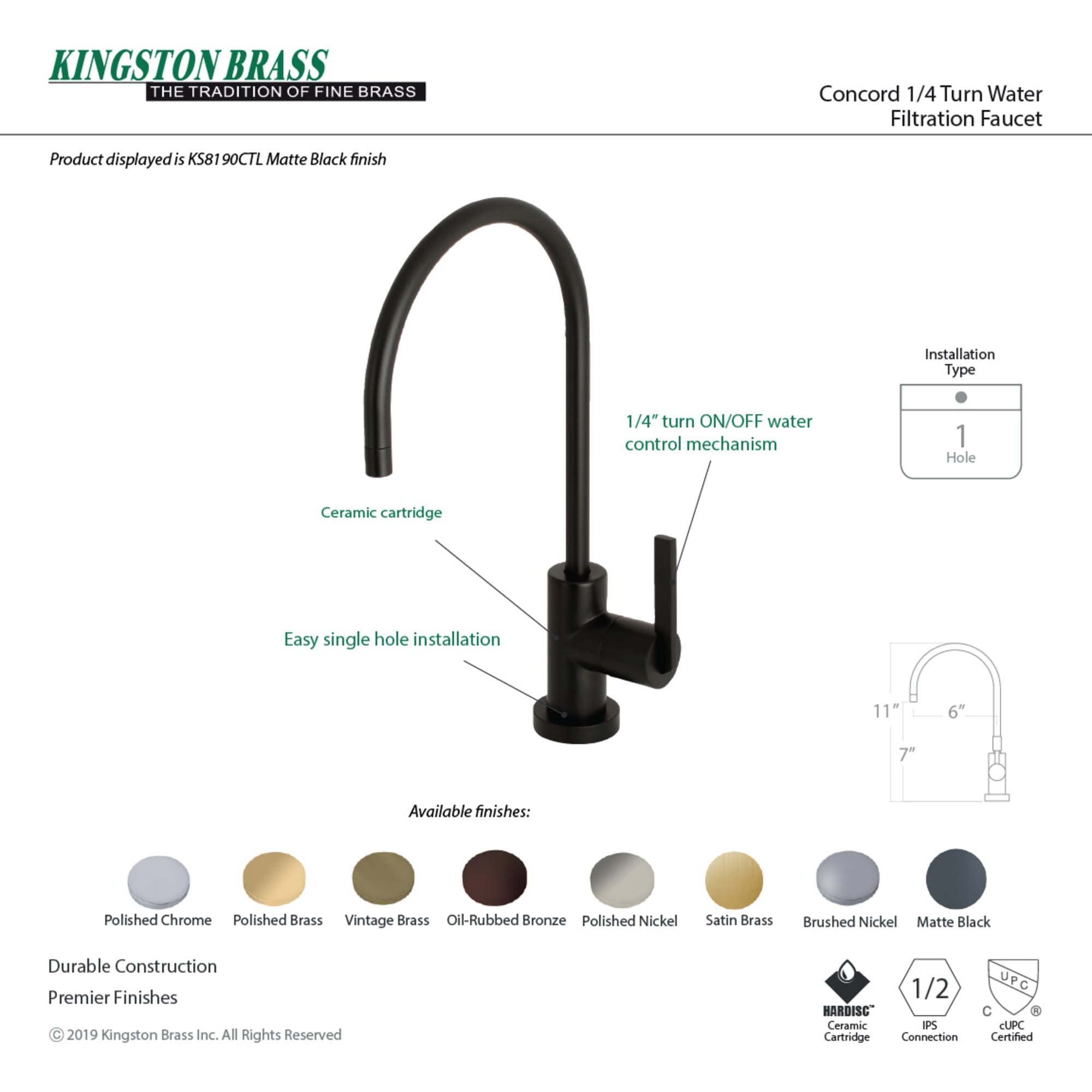 Kingston Brass WLKS8191CTL Hot-Water-Dispensers - View #5