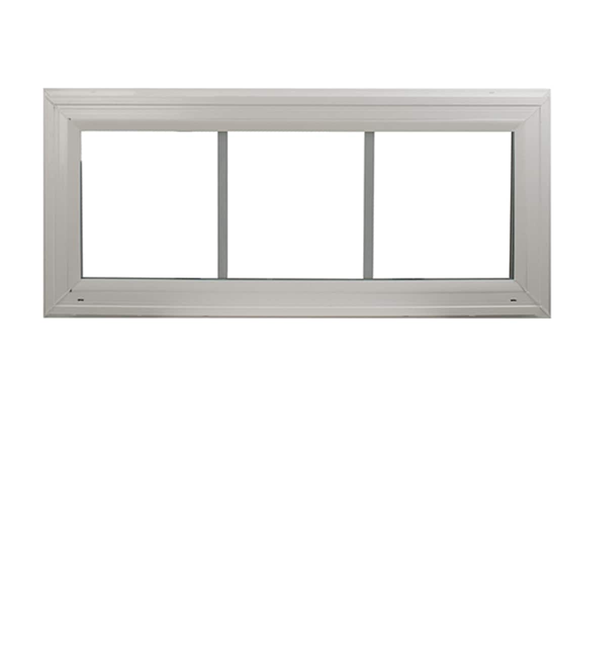 Heritage HPW3610G7DP50JSC3/1 Transom Window White 36-in x 10-in Double Pane with grids G7 DP Rating 50 W3H1 Standard Glass Clear