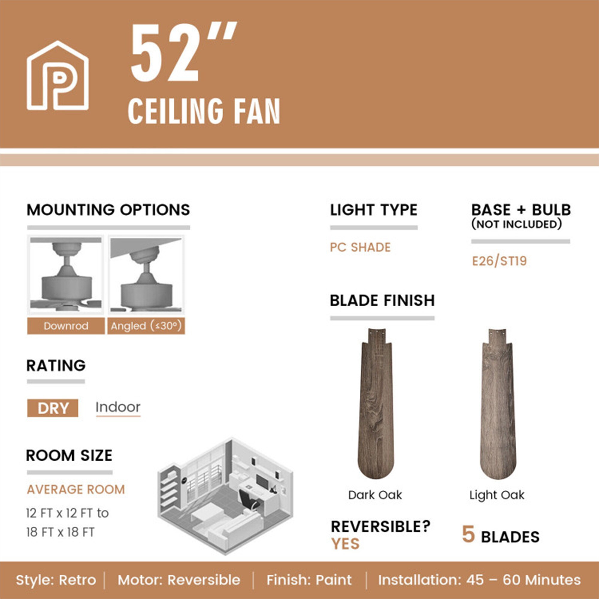 BABOOM BOM-9964ORSY Ceiling-Fans - View #8