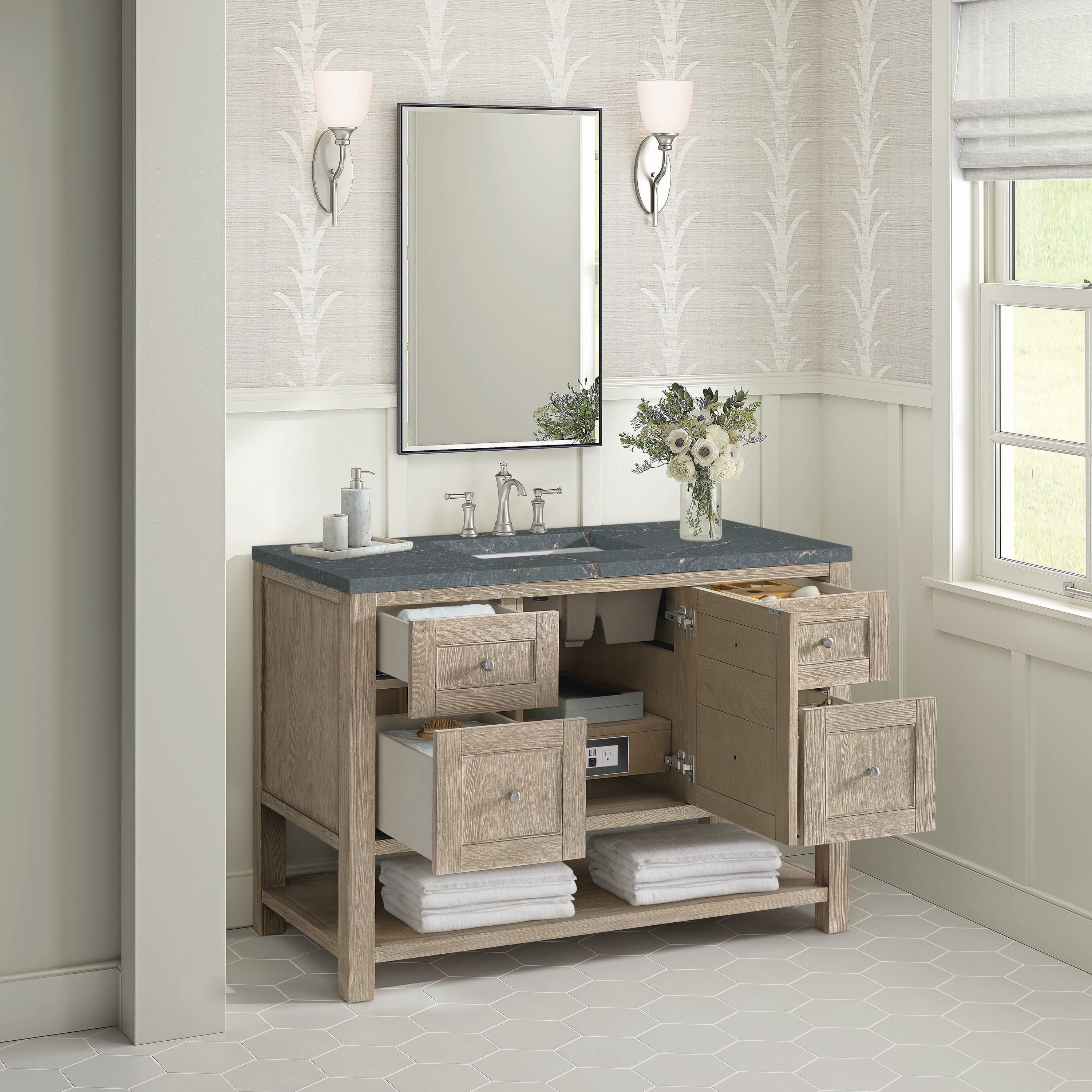 James Martin Vanities 330-V48-WWO-3PBL Bath-Vanity-Combo - View #4