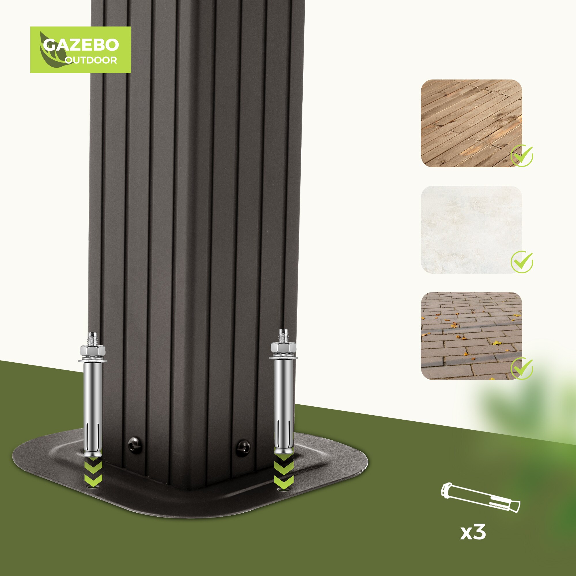  EL-ZPTPSJ-1012-Z-WL3 Wood-Resin-Gazebos - View #4