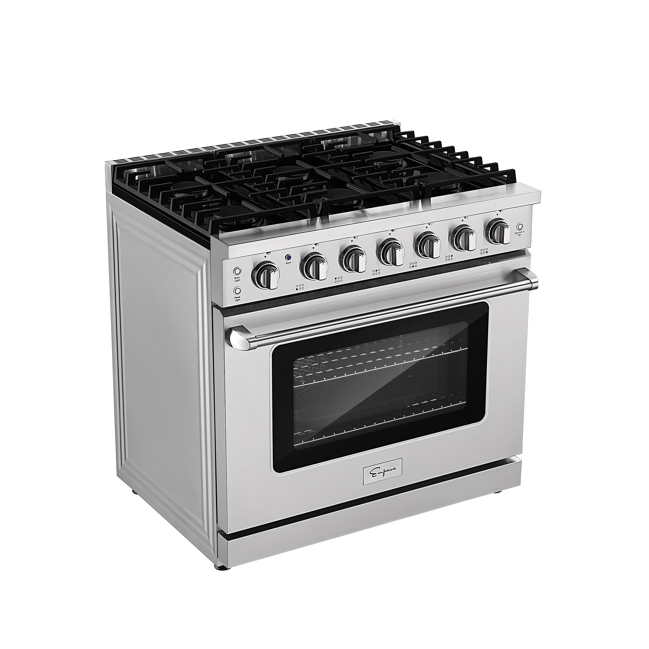 Empava 36in 6 Burners 6cu ft Convection Oven Slidein Natural Gas