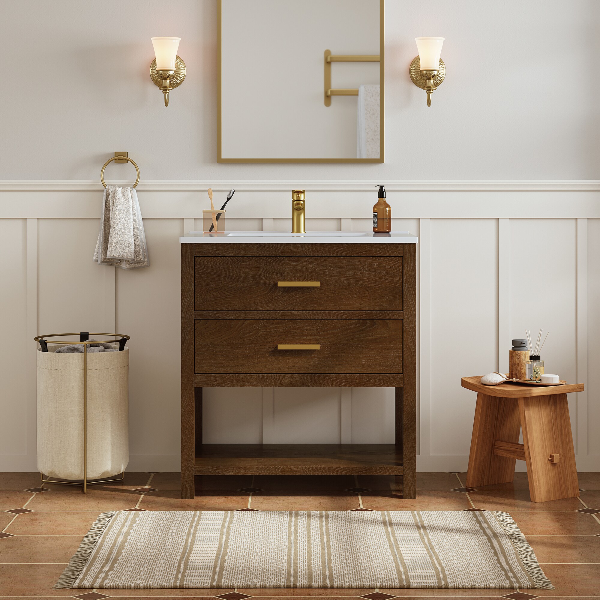 DELUXE LIVING V24030KD-30WT Bath-Vanity-Combo - View #9