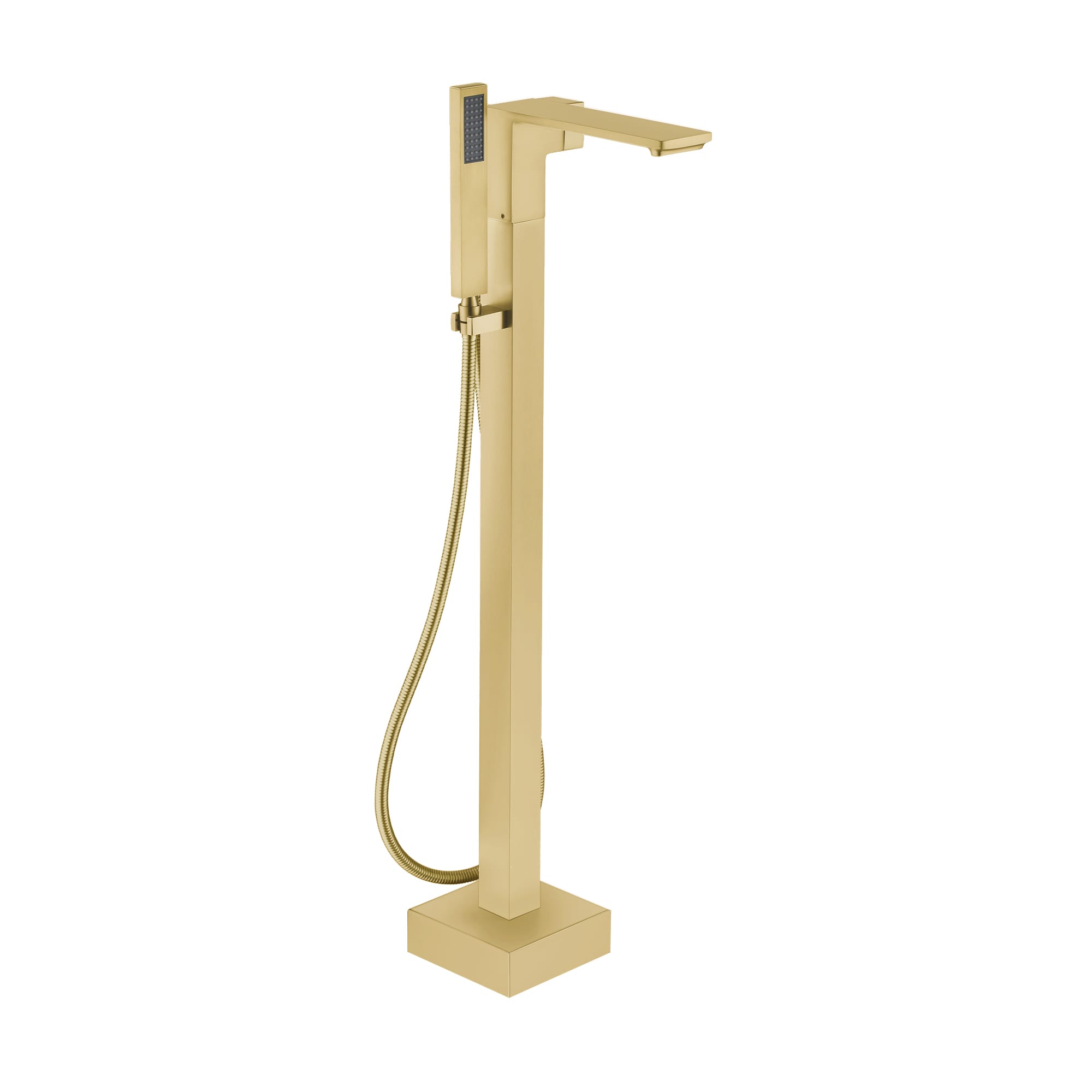 CASAINC MCS97-MB Brushed gold 1-handle Freestanding Swivel Bathtub Faucet with Hand Shower ( Valve Included )