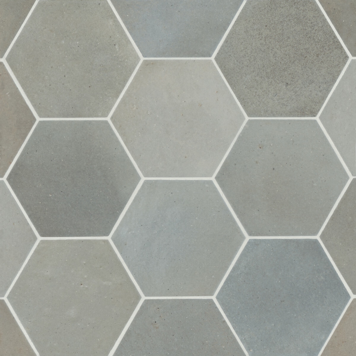 Celine Blue 4" x 5" Porcelain Hexagonal Mosaic Tile