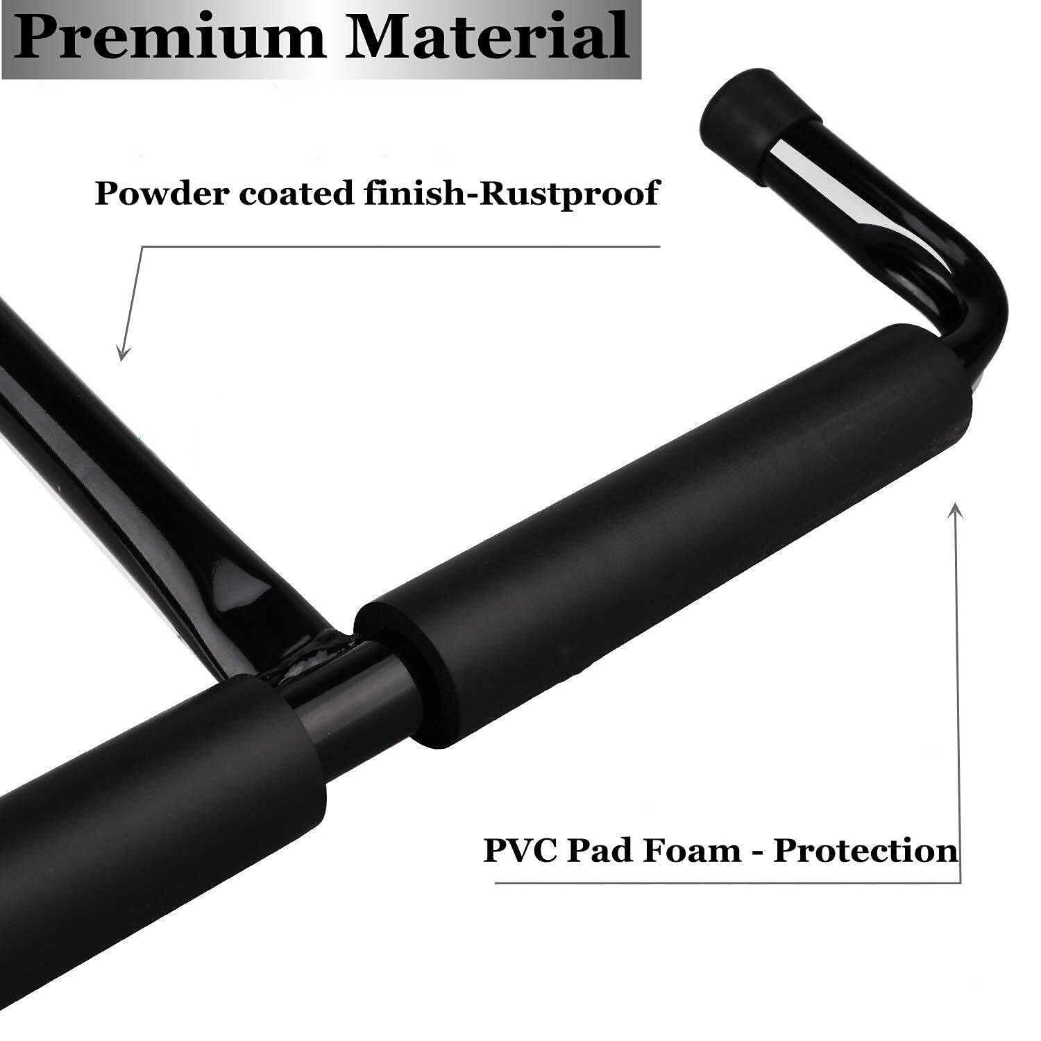 Etokfoks  4 Pack Overhead Garage Storage Hooks Heavy Duty Steel Black 80lb Capacity EVA Foam Padded