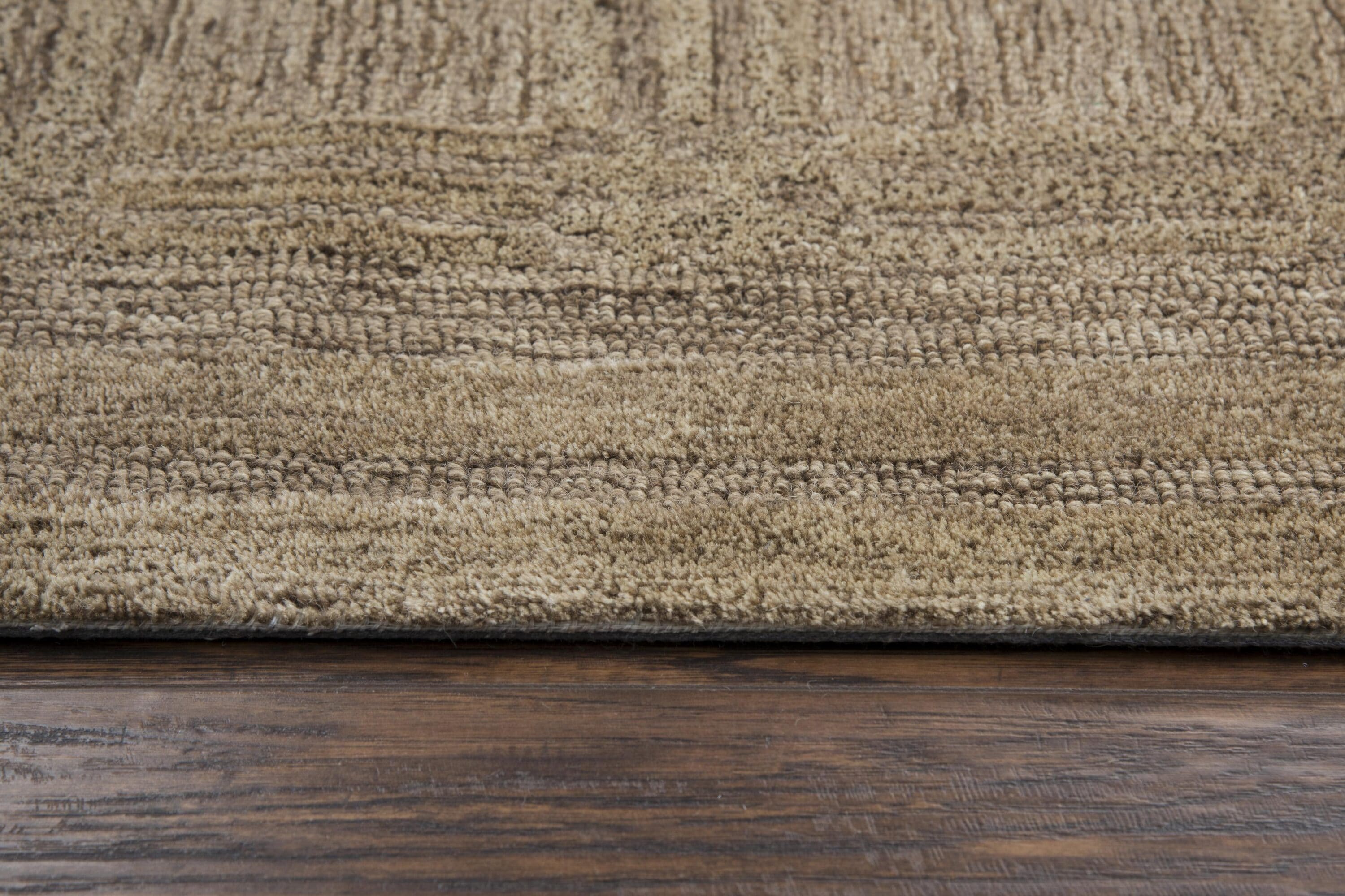 Emerson 5' x 8' Brown Hand-Tufted Wool Area Rug