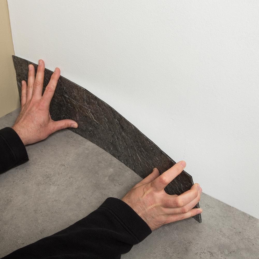 Gray Stone Peel and Stick Backsplash Tile