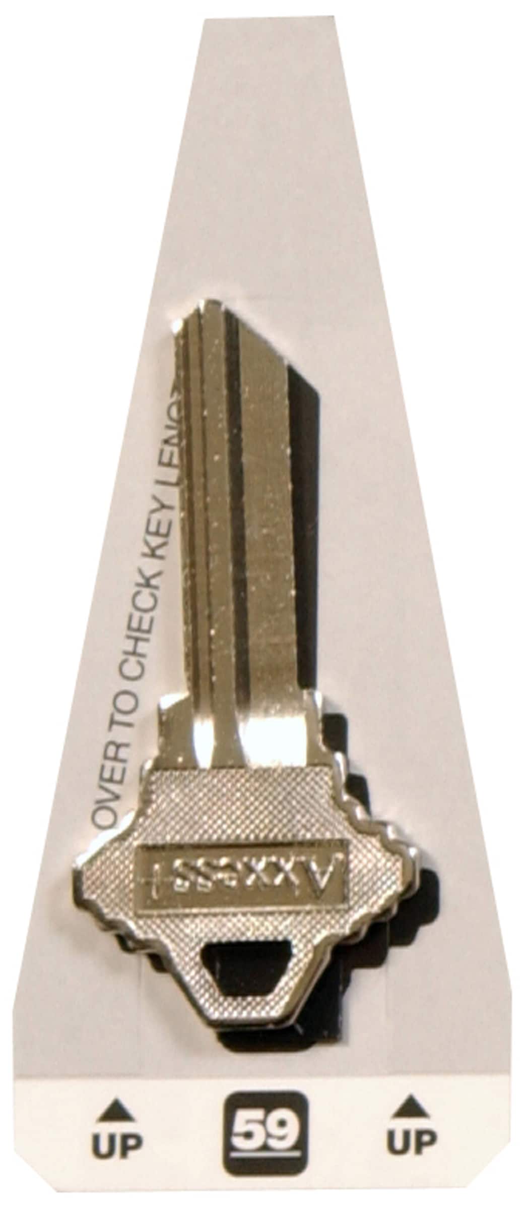 Hillman 440590 Silver #59 Brass House/Entry Key Blank