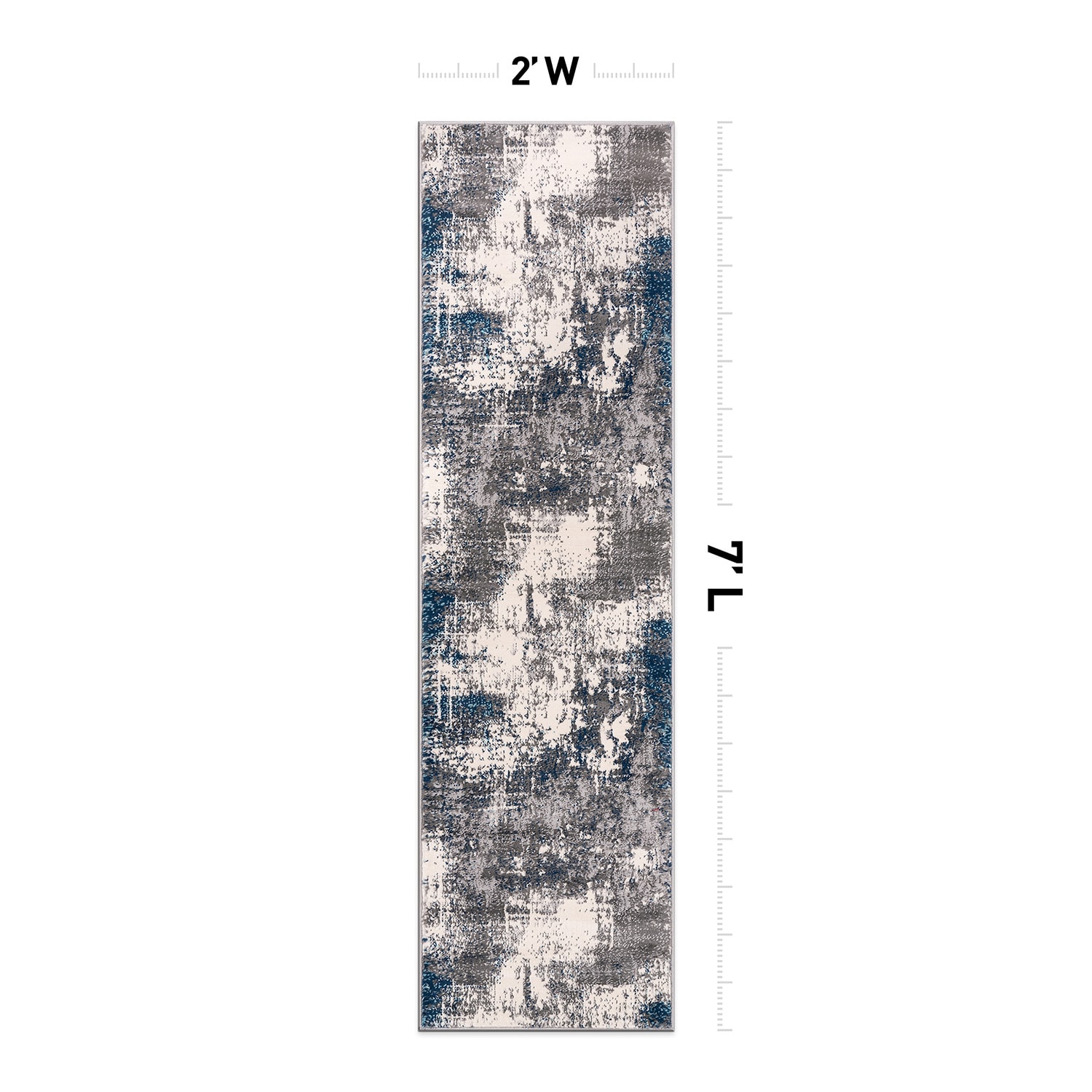 World Rug Gallery 4059BLUE2X7 rugs - View #2