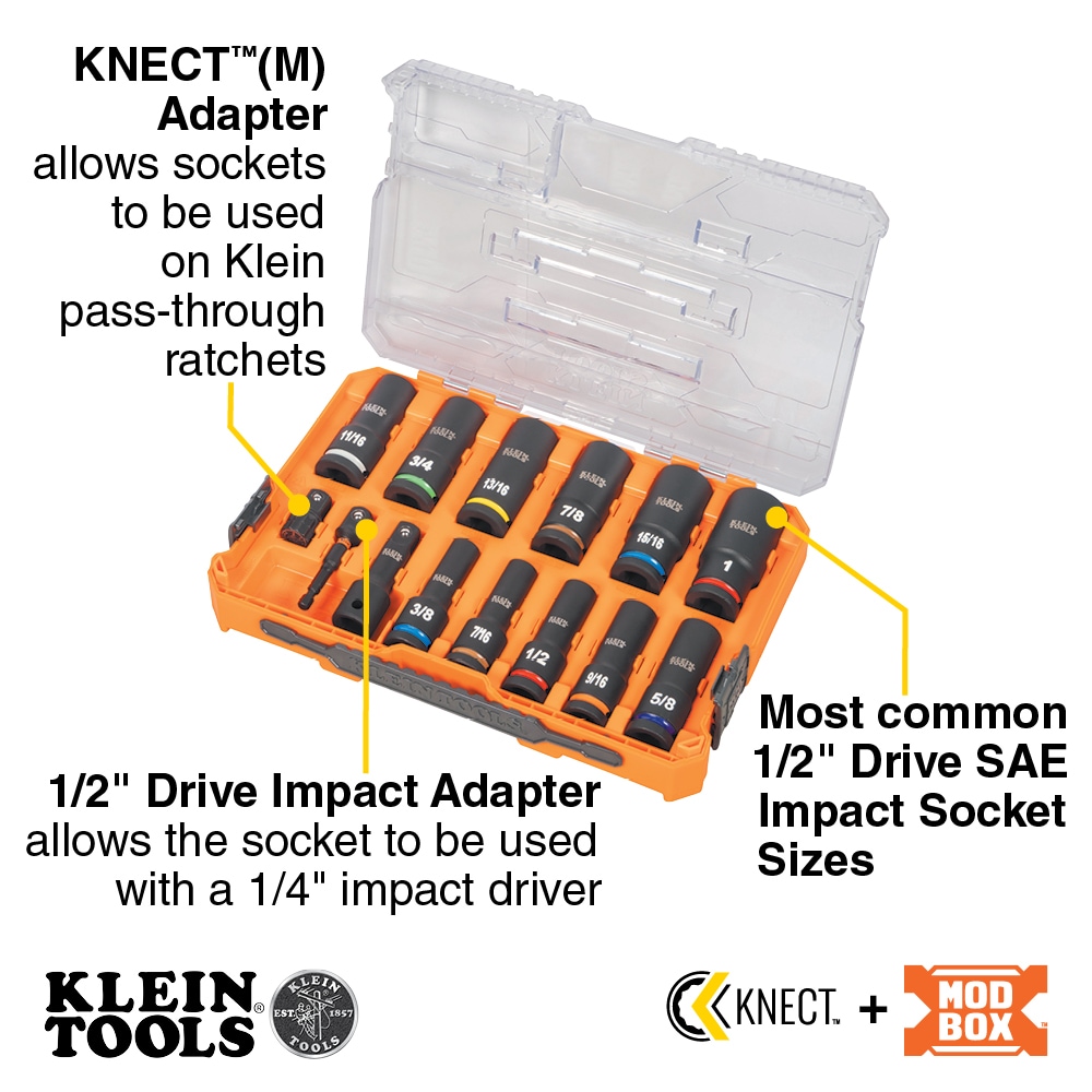 Klein Tools 65111IMPCT Socket-Sets - View #2