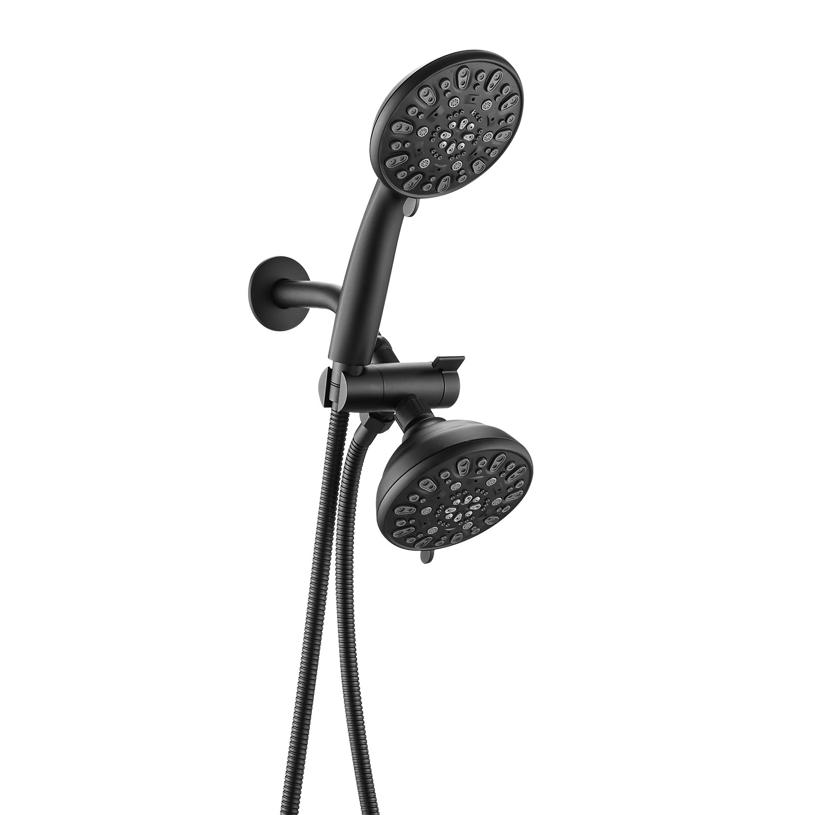 UCLIMAA Dual Shower Head Combo with 7 Settings and Stainless Steel Hose