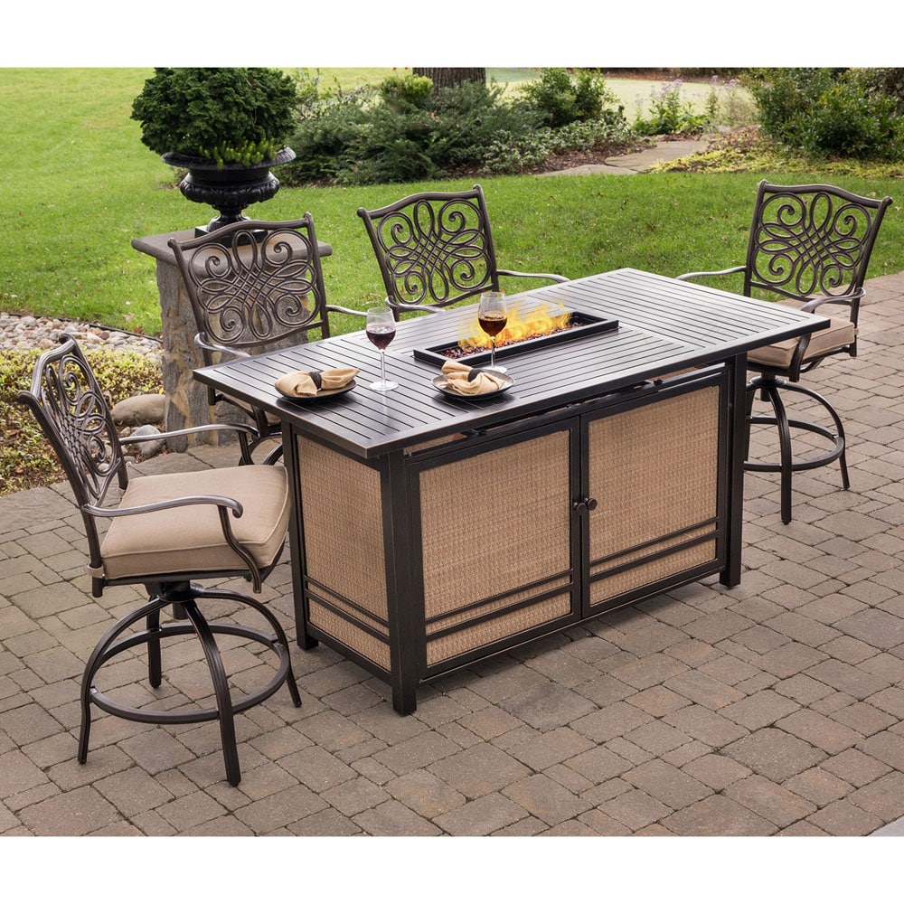 Hanover TRAD5PCFPBR Patio-Dining-Sets - View #13