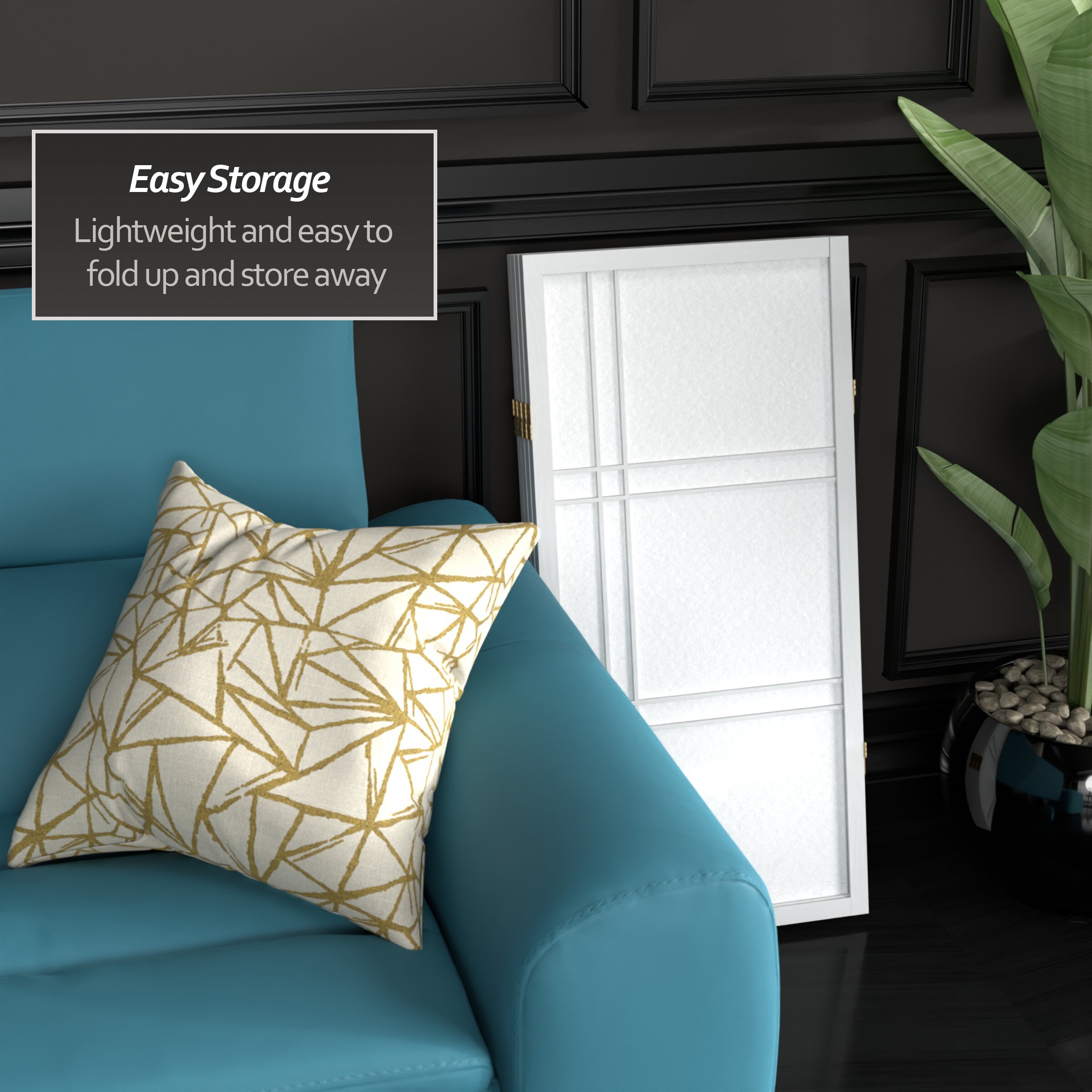 Red Lantern DC36-WHT-4P Indoor-Privacy-Screens - View #4